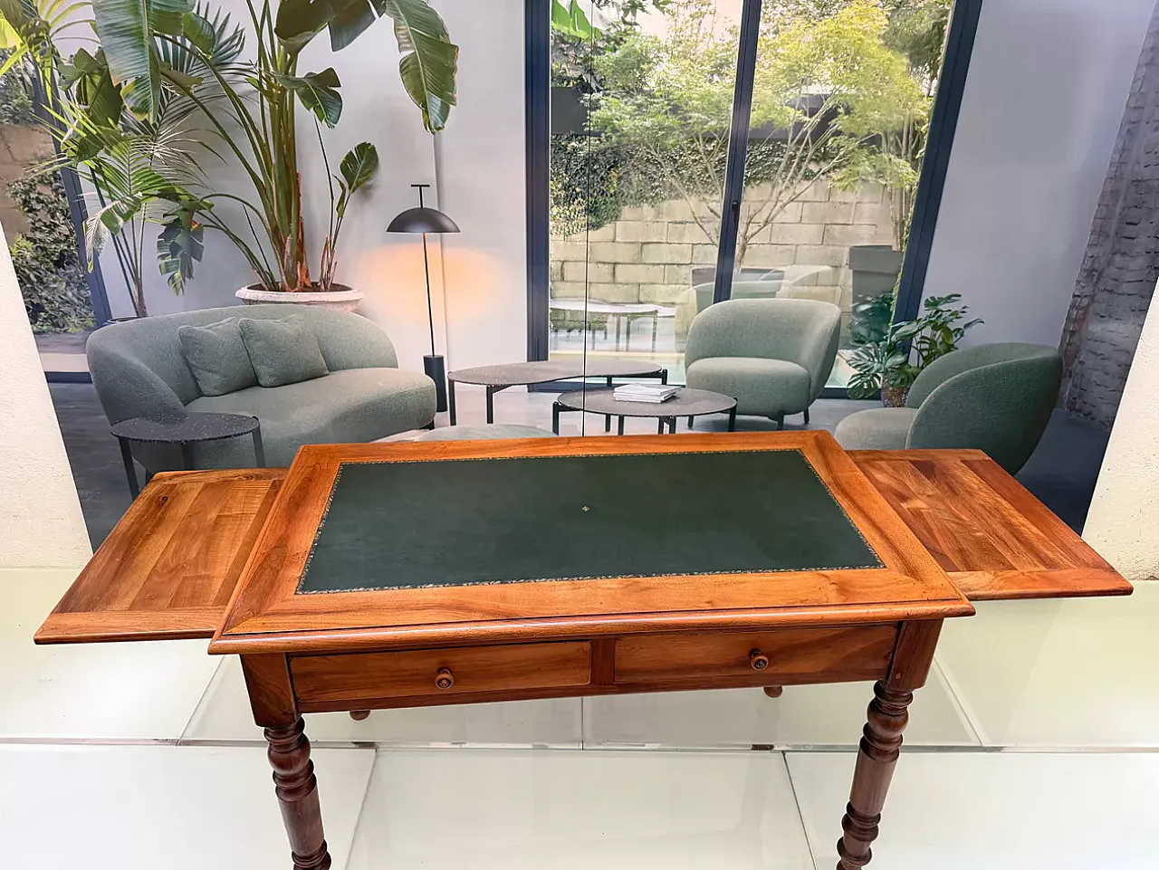 Scrivania Luigi Filippo in legno, '800 5