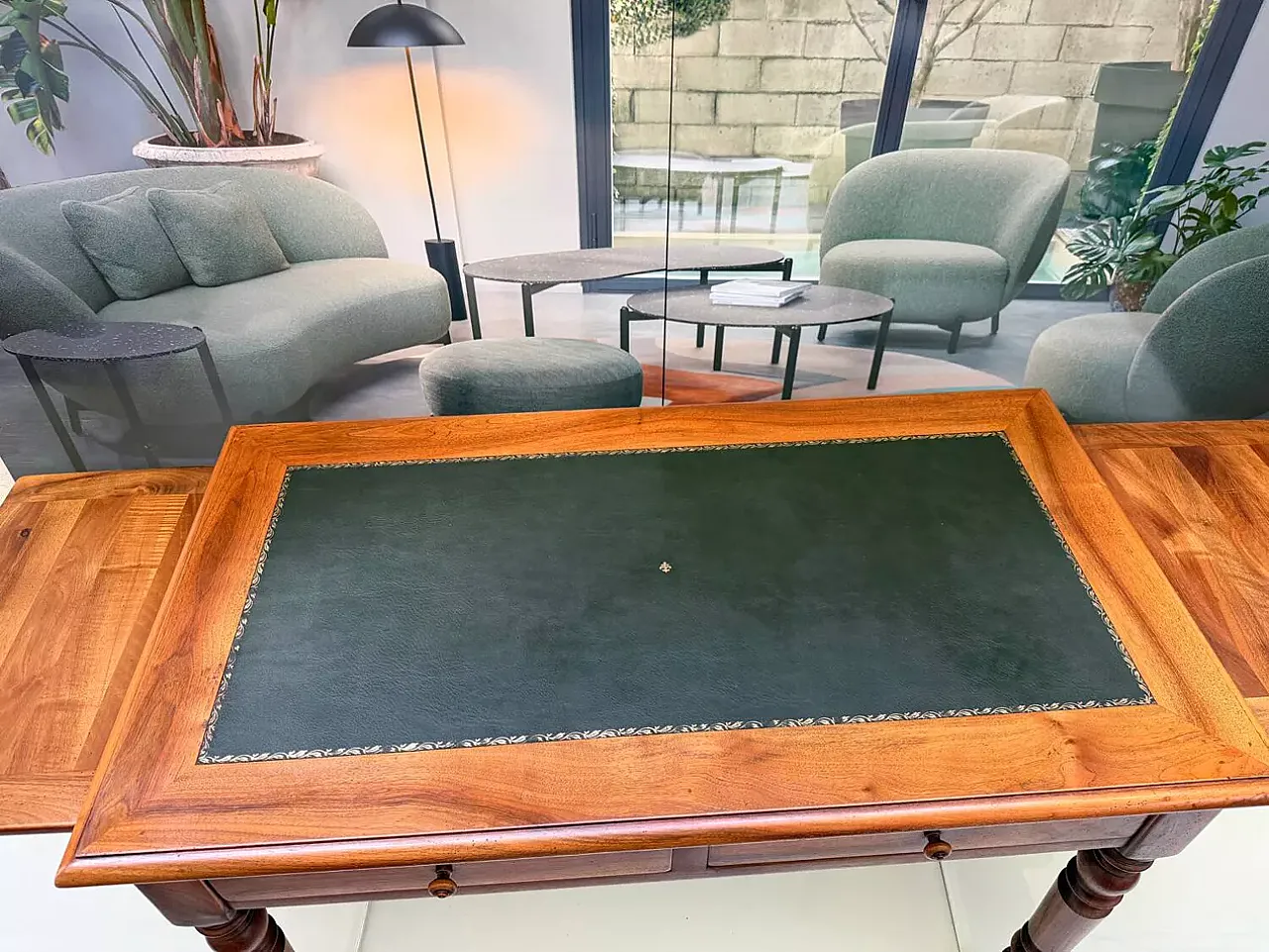 Scrivania Luigi Filippo in legno, '800 6