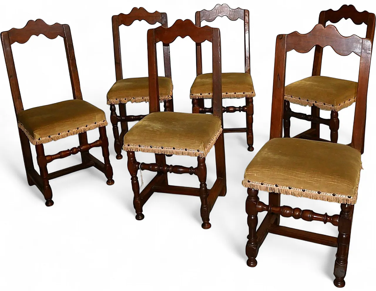 6 sedie in noce, '800 17