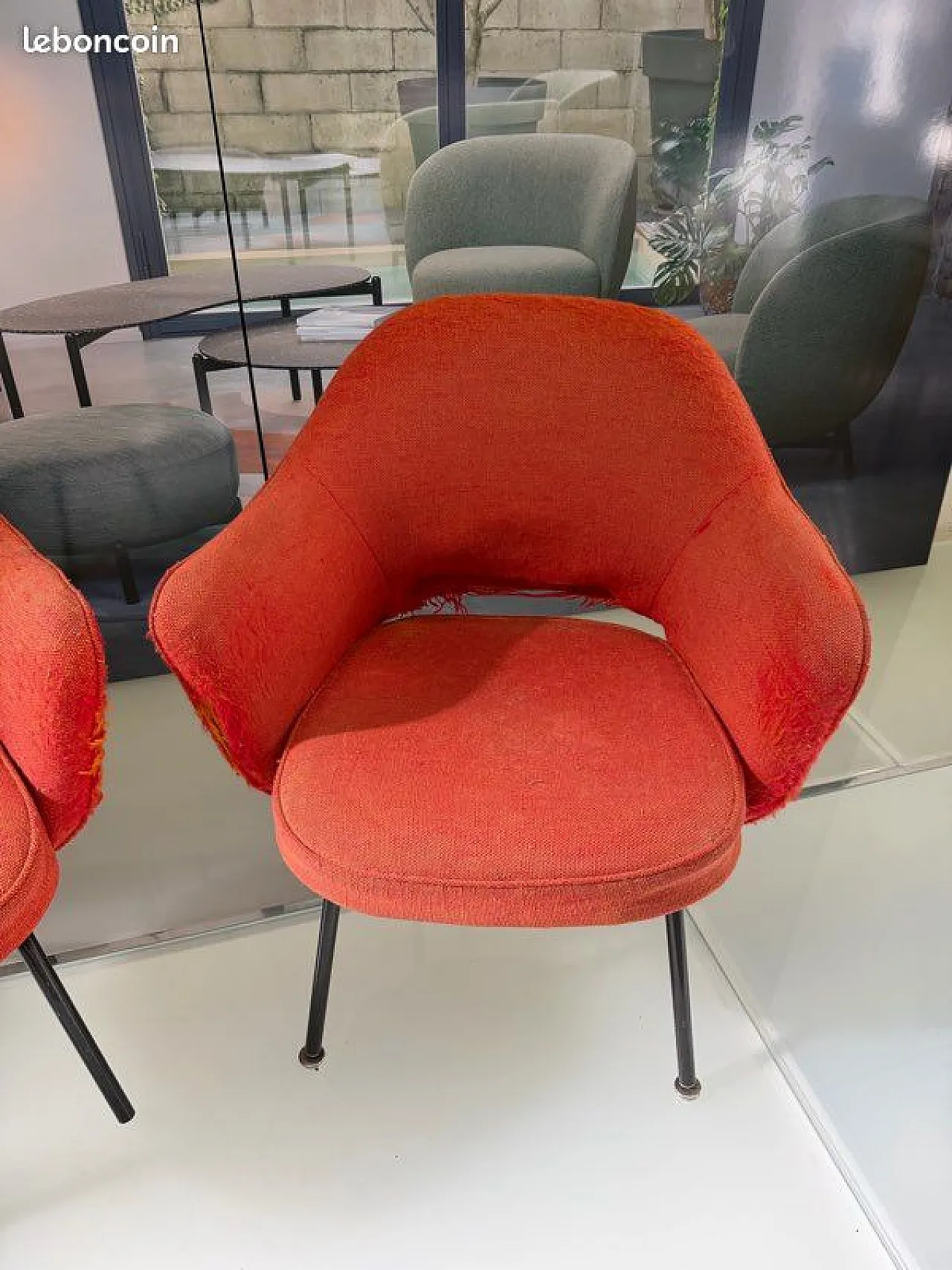 Coppia di sedie da conferenza Knoll, anni '70 3