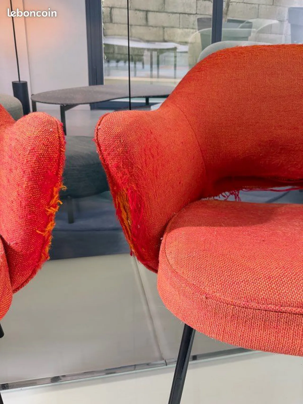 Coppia di sedie da conferenza Knoll, anni '70 6