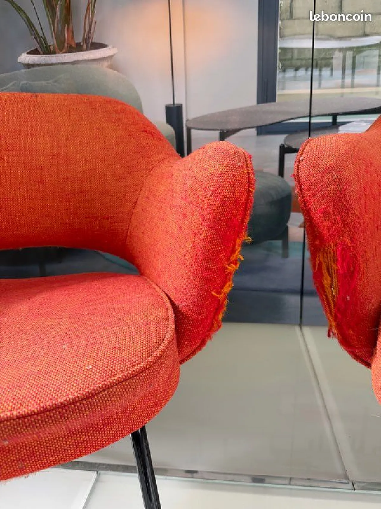 Coppia di sedie da conferenza Knoll, anni '70 7