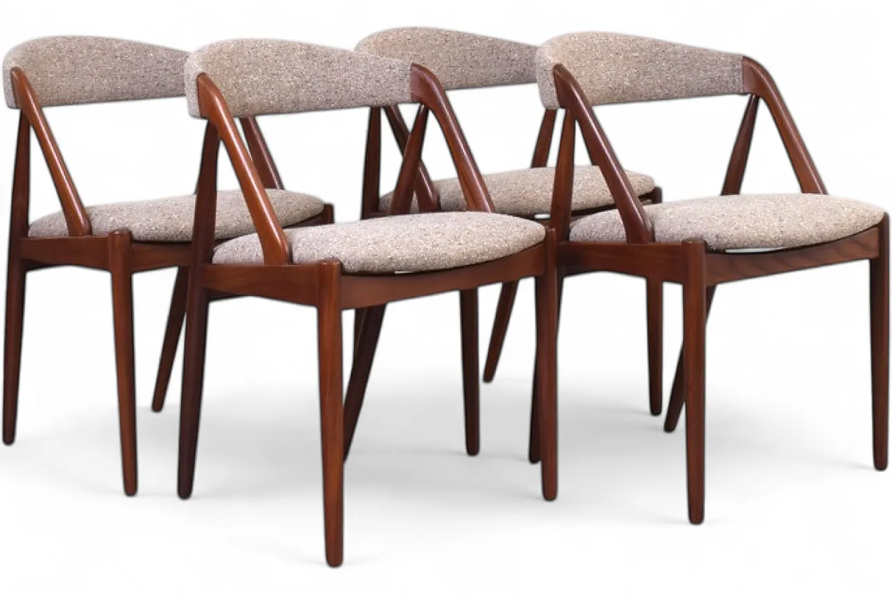 4 chairs Model 31 by Kai Kristiansen for Schou Andersen, 1960s 13