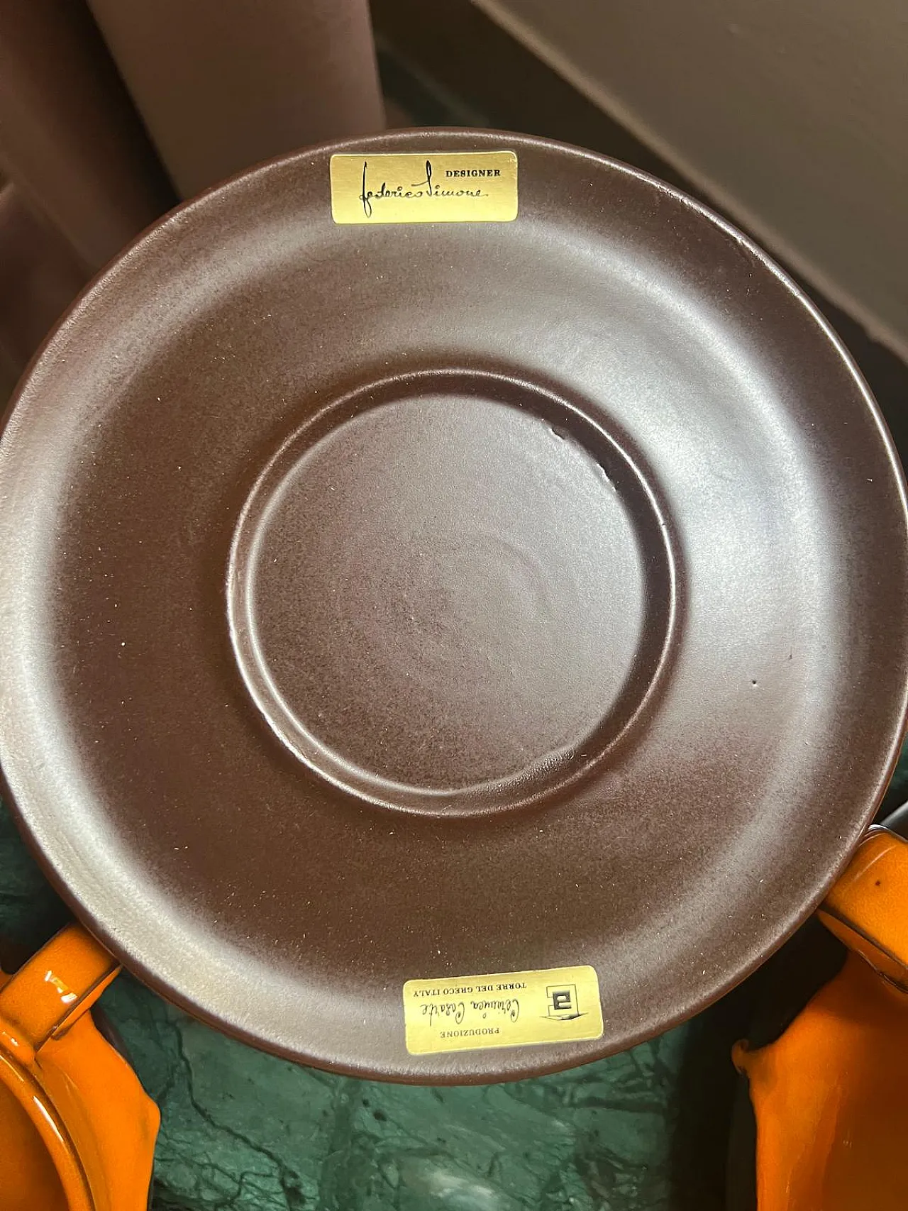 Set da brodo/zuppa di Federico Simone per Ceramiche Casarte , anni '60 3