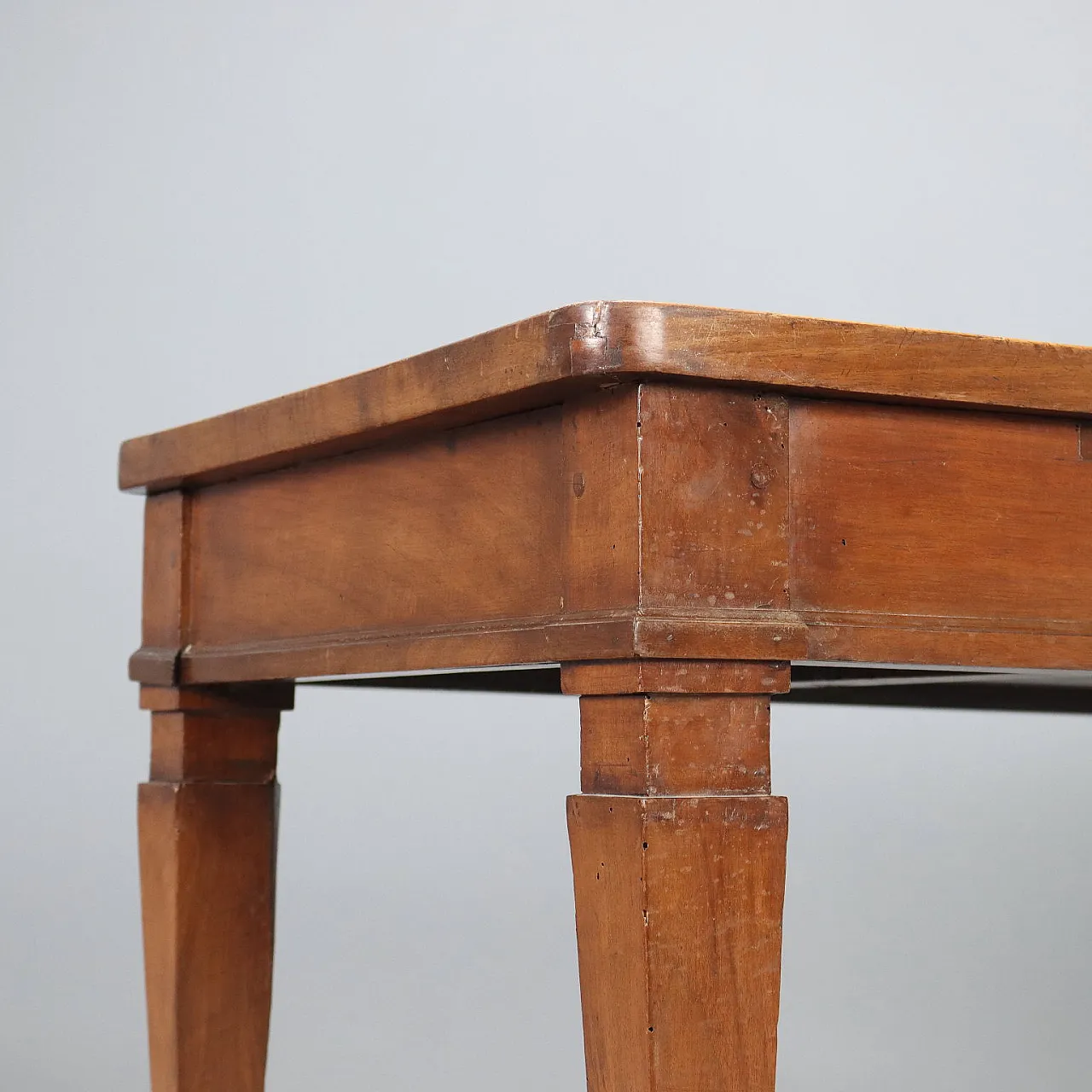 Directoire table in walnut, 19th century 5