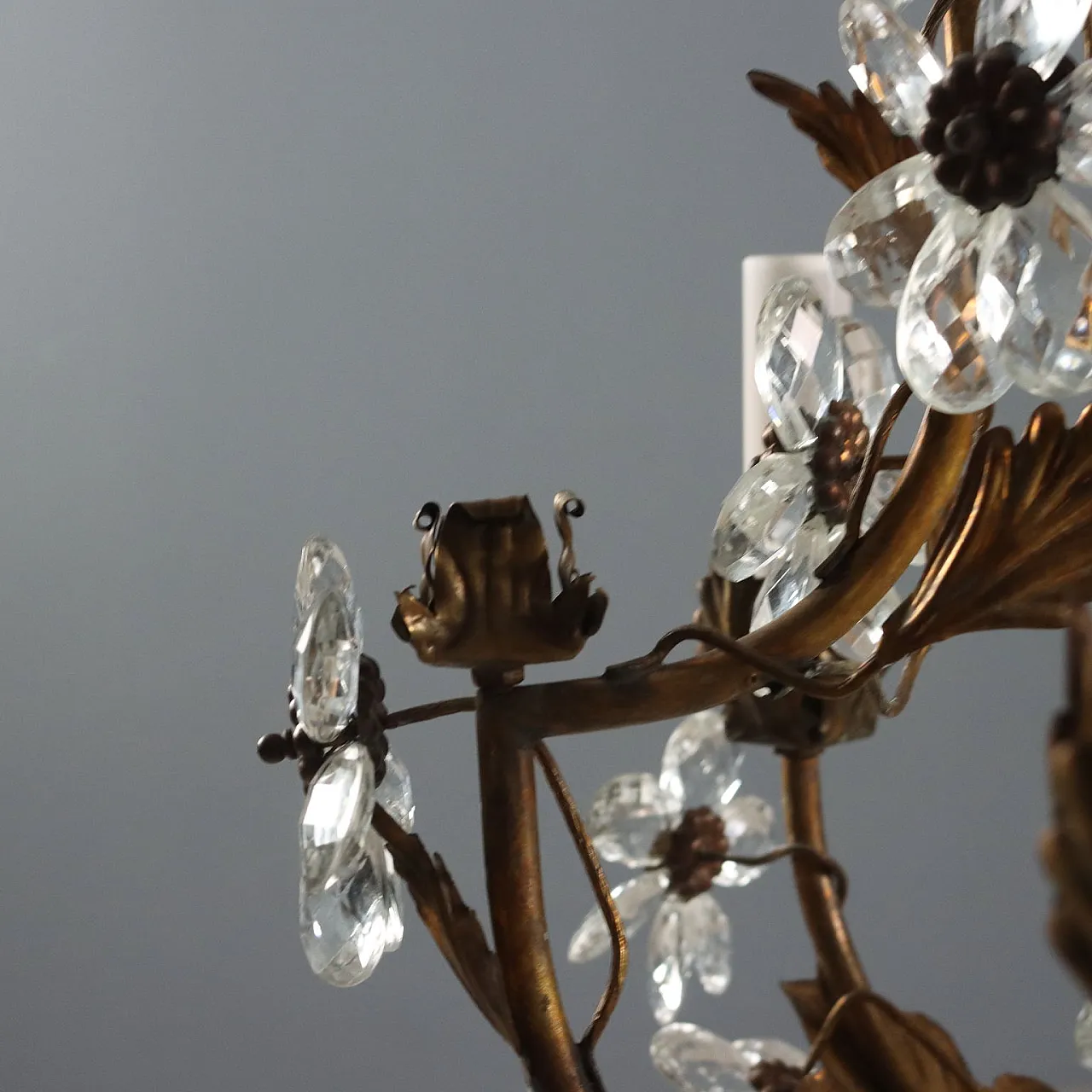 Lampadario a quattro luci, primo '900 6