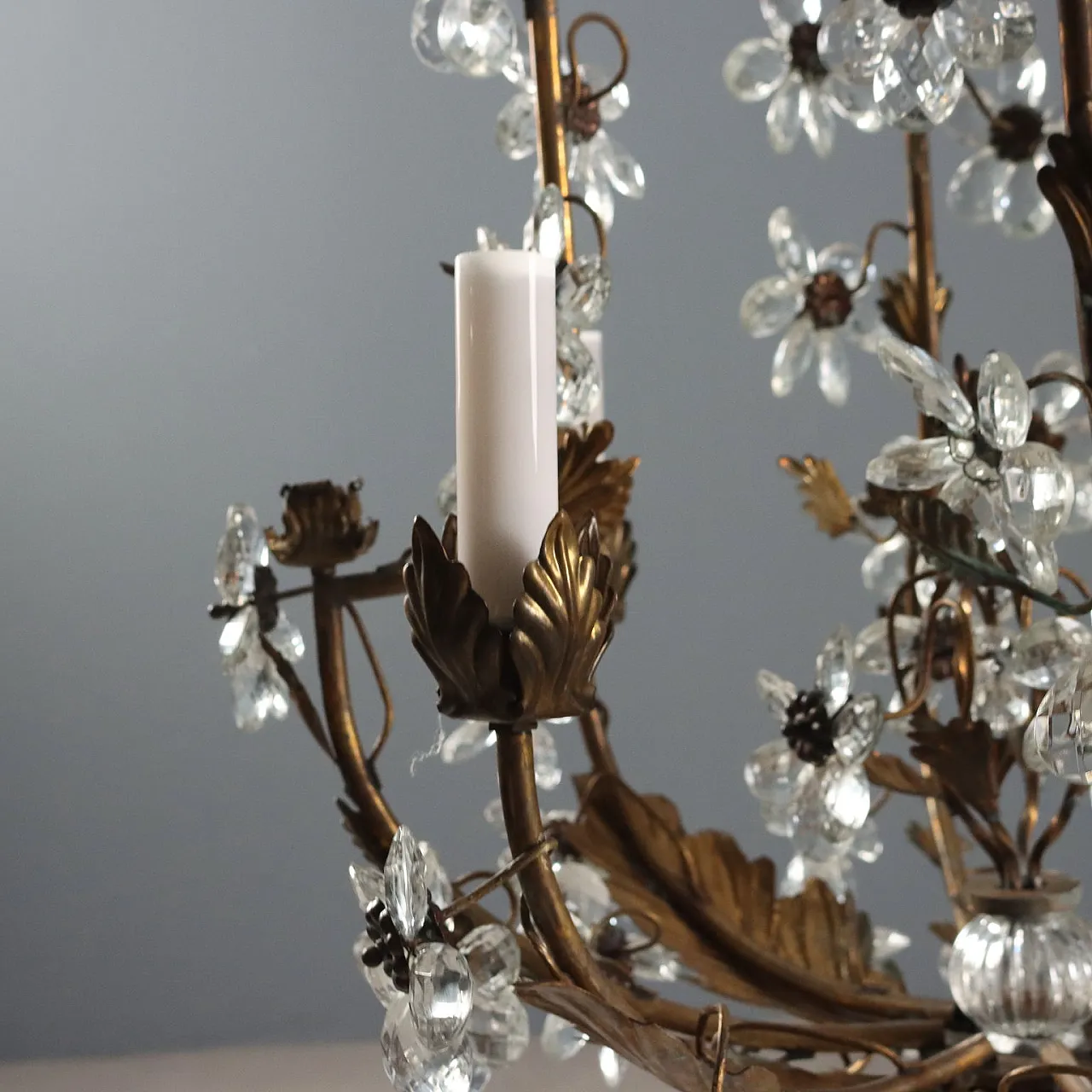Lampadario a quattro luci, primo '900 7