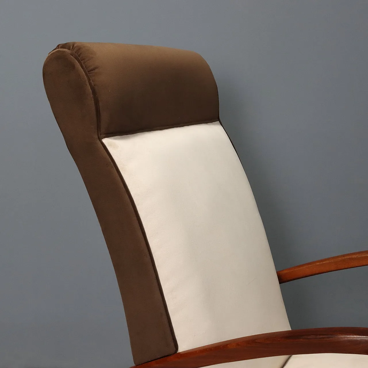 Pair of two-tone armchairs, 20th century 5