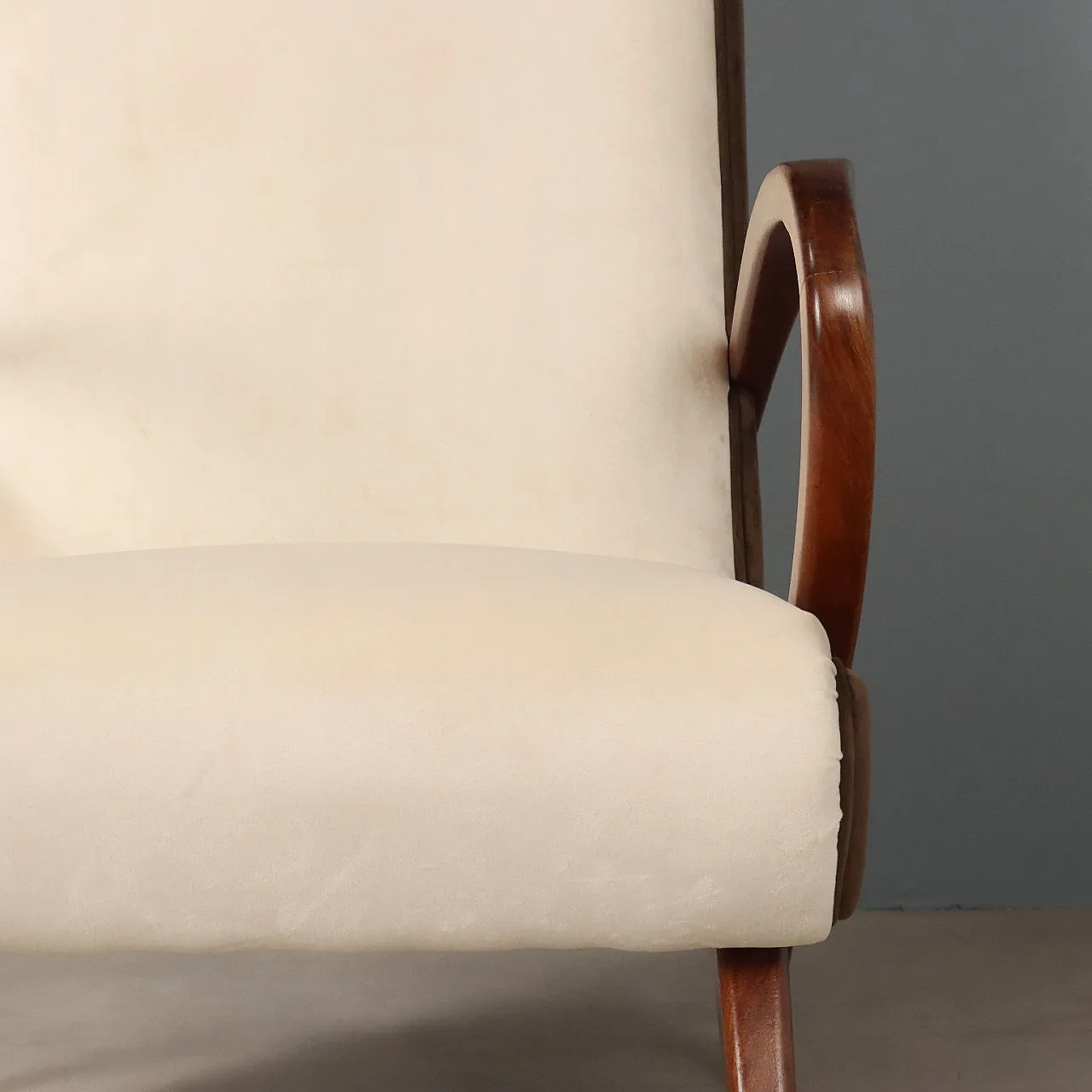 Pair of two-tone armchairs, 20th century 7