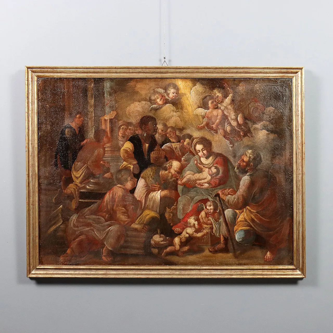 Adorazione dei Magi, olio su tela, '600 1