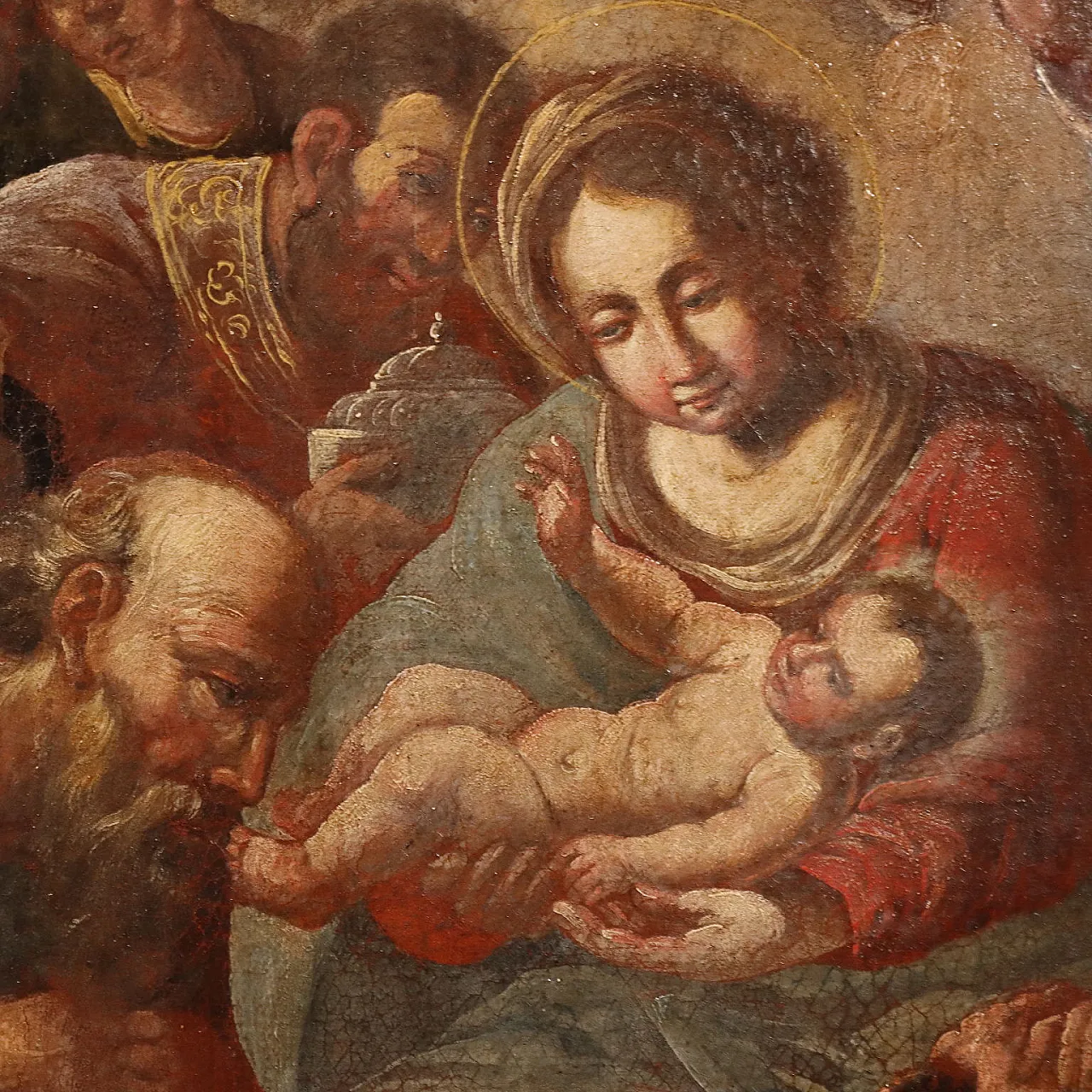 Adorazione dei Magi, olio su tela, '600 4