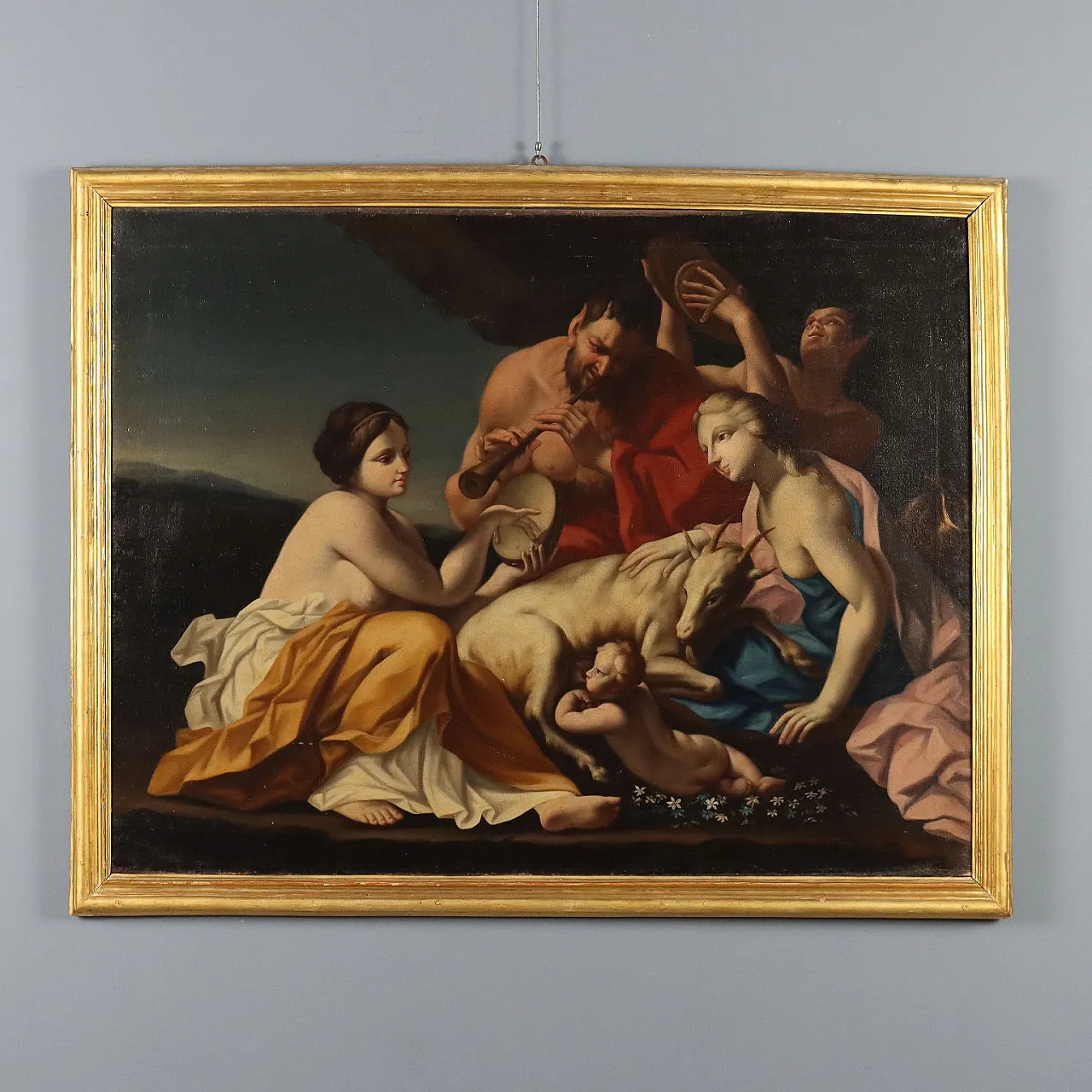 L'Infanzia di Giove, olio su tela, '700 1