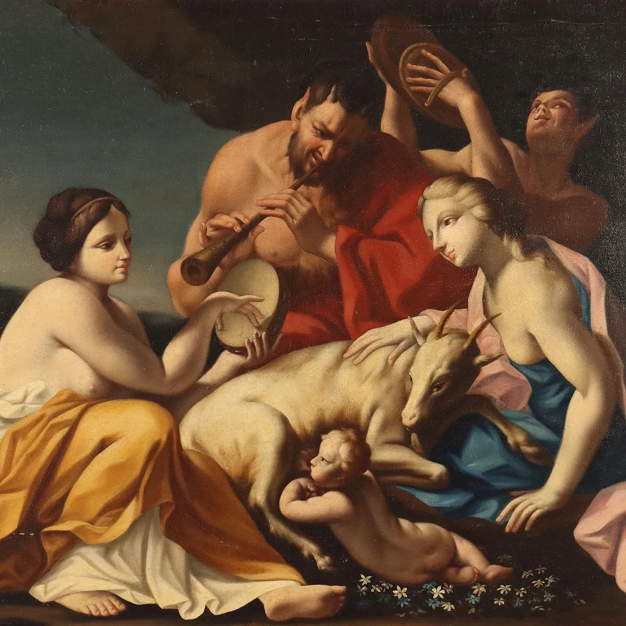 L'Infanzia di Giove, olio su tela, '700 3