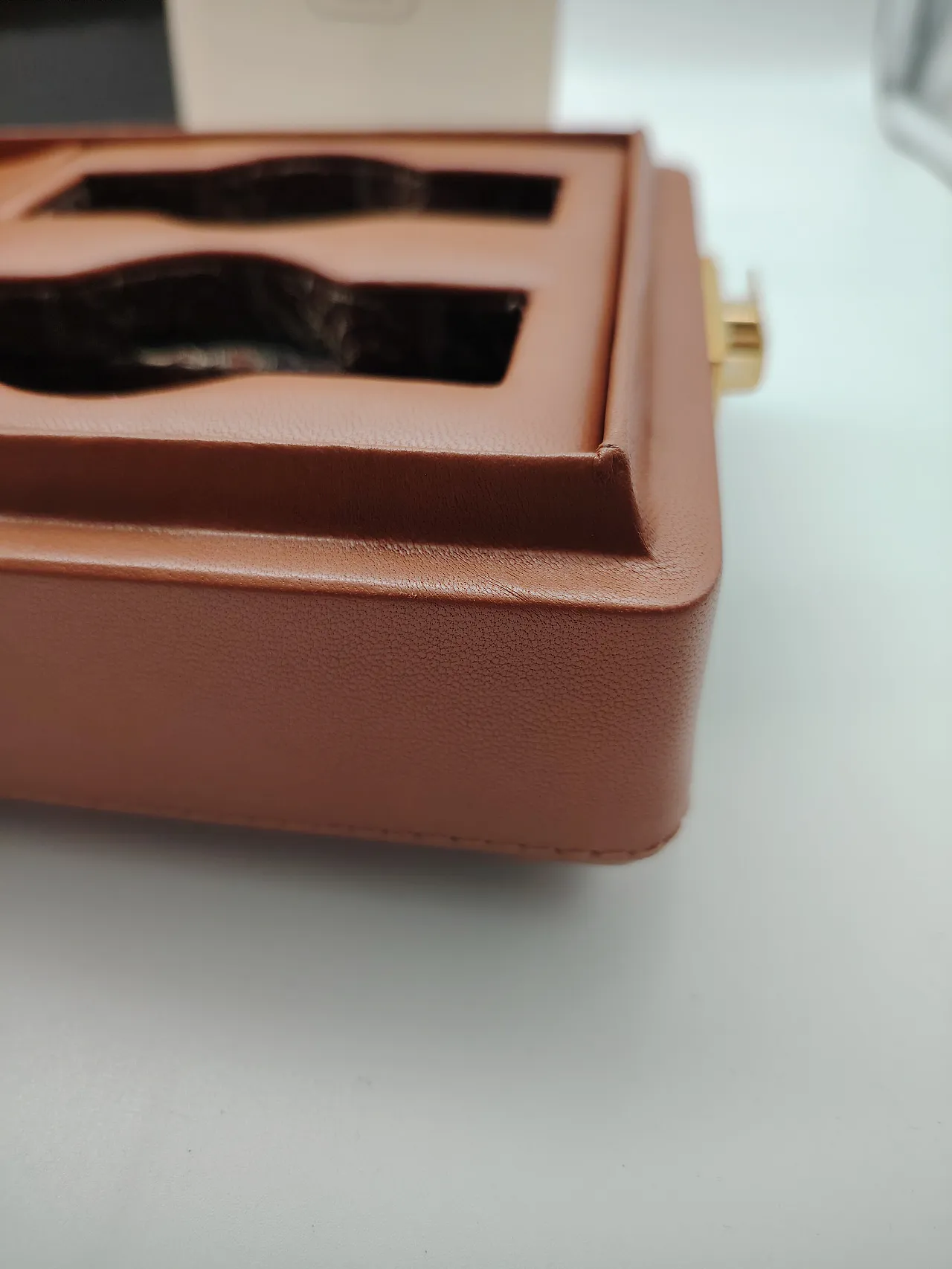 Leather time box for luxury watches, 90s 21