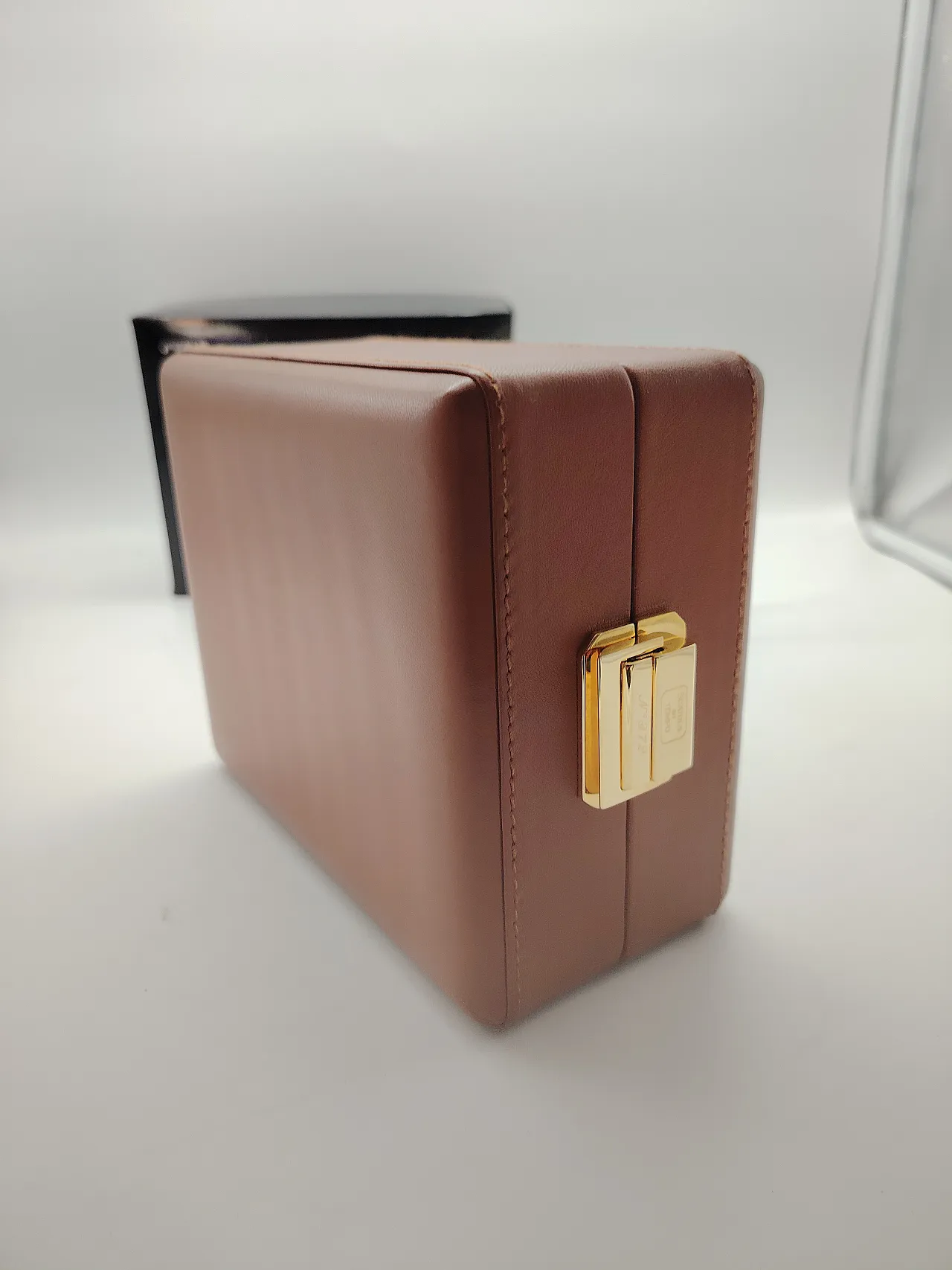 Leather time box for luxury watches, 90s 24