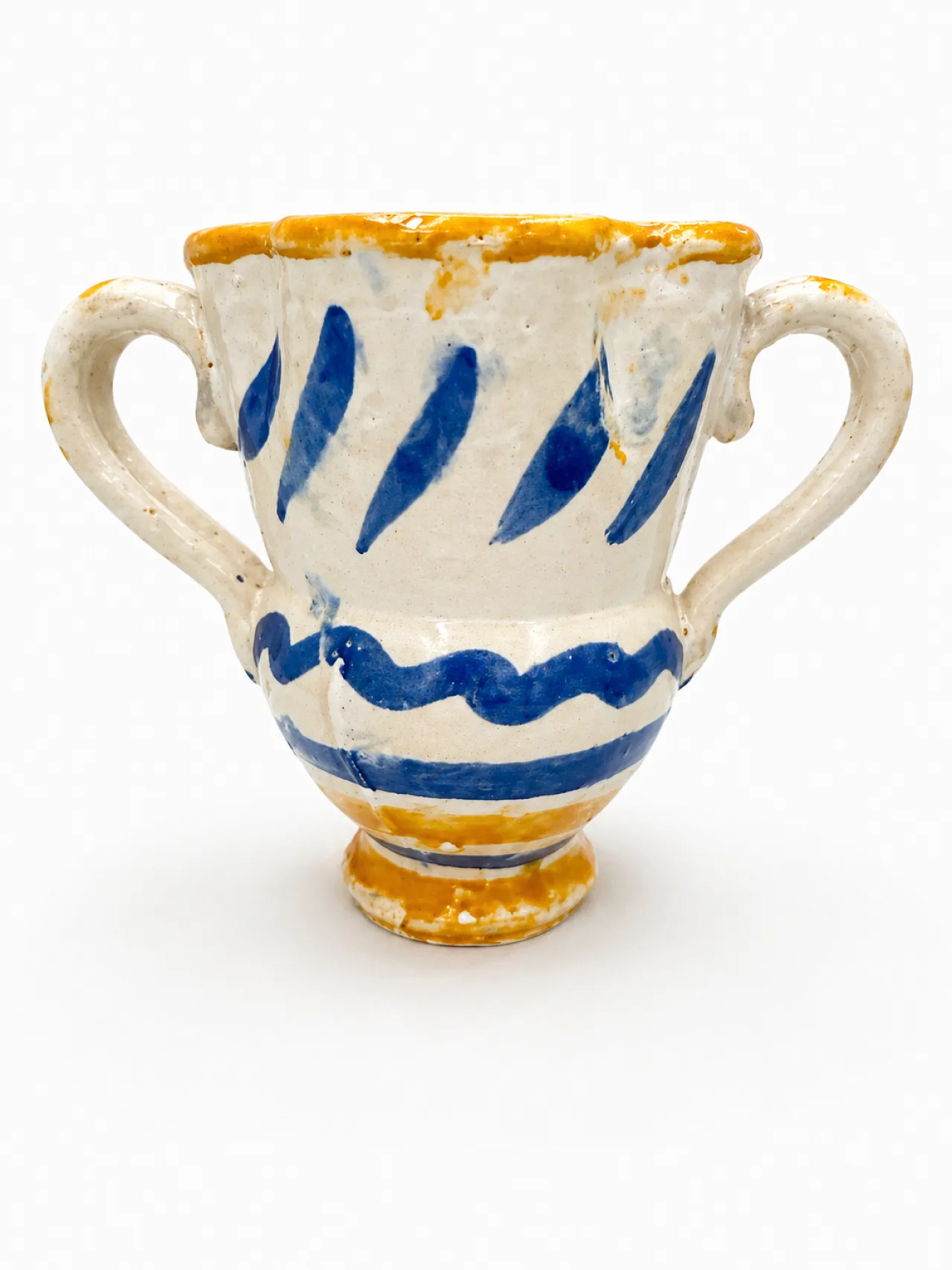Ancient majolica jug from the 19th century. 8