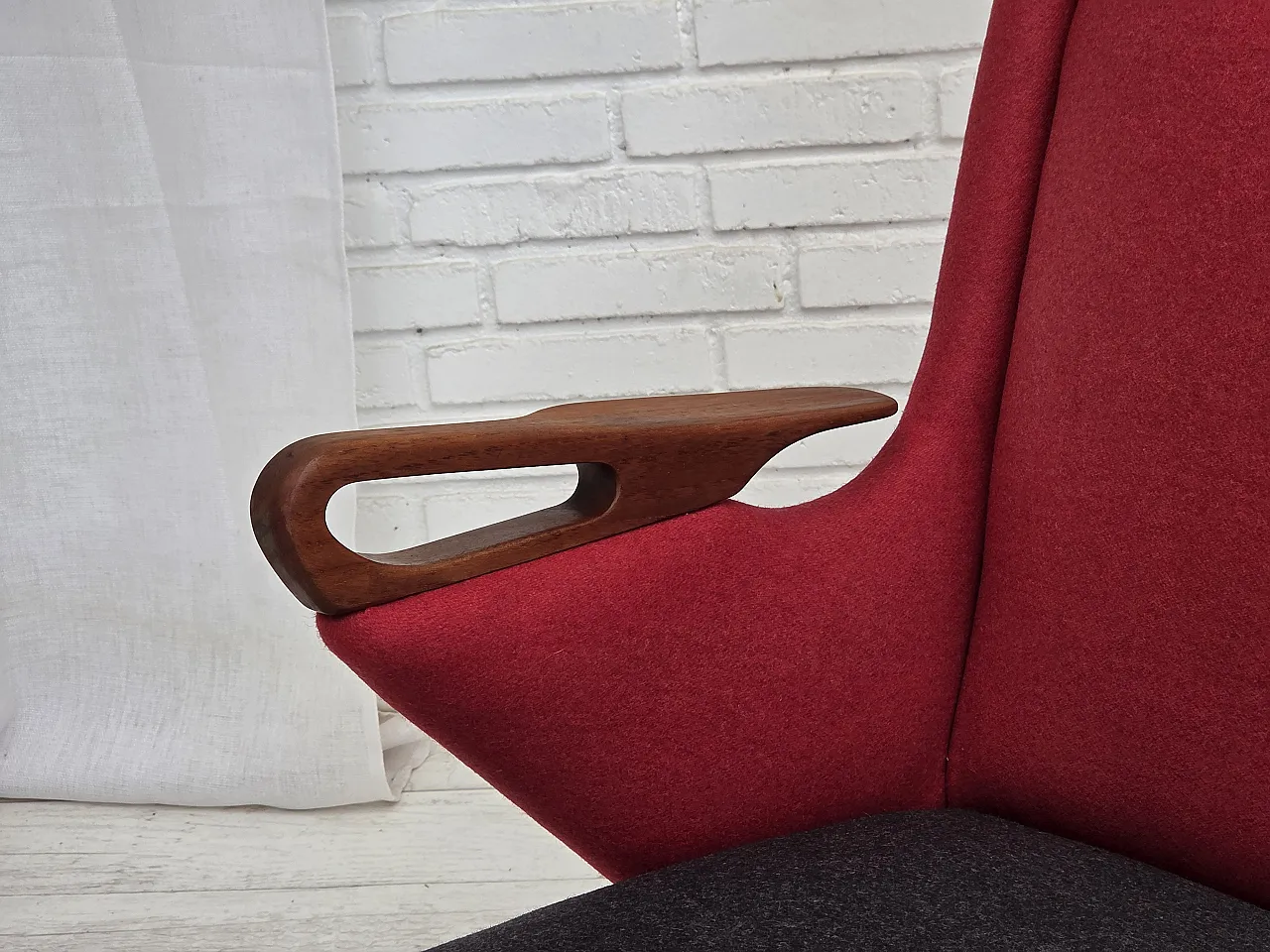Anni '60, design danese di Ch. F. Brodersen, divano a 2 posti, rivestito 17