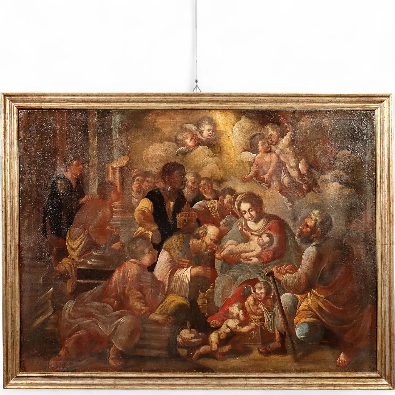 Adorazione dei Magi, olio su tela, '600 11