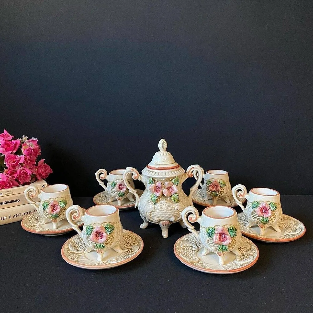 Coffee service by Capodimonte, 1970s 2