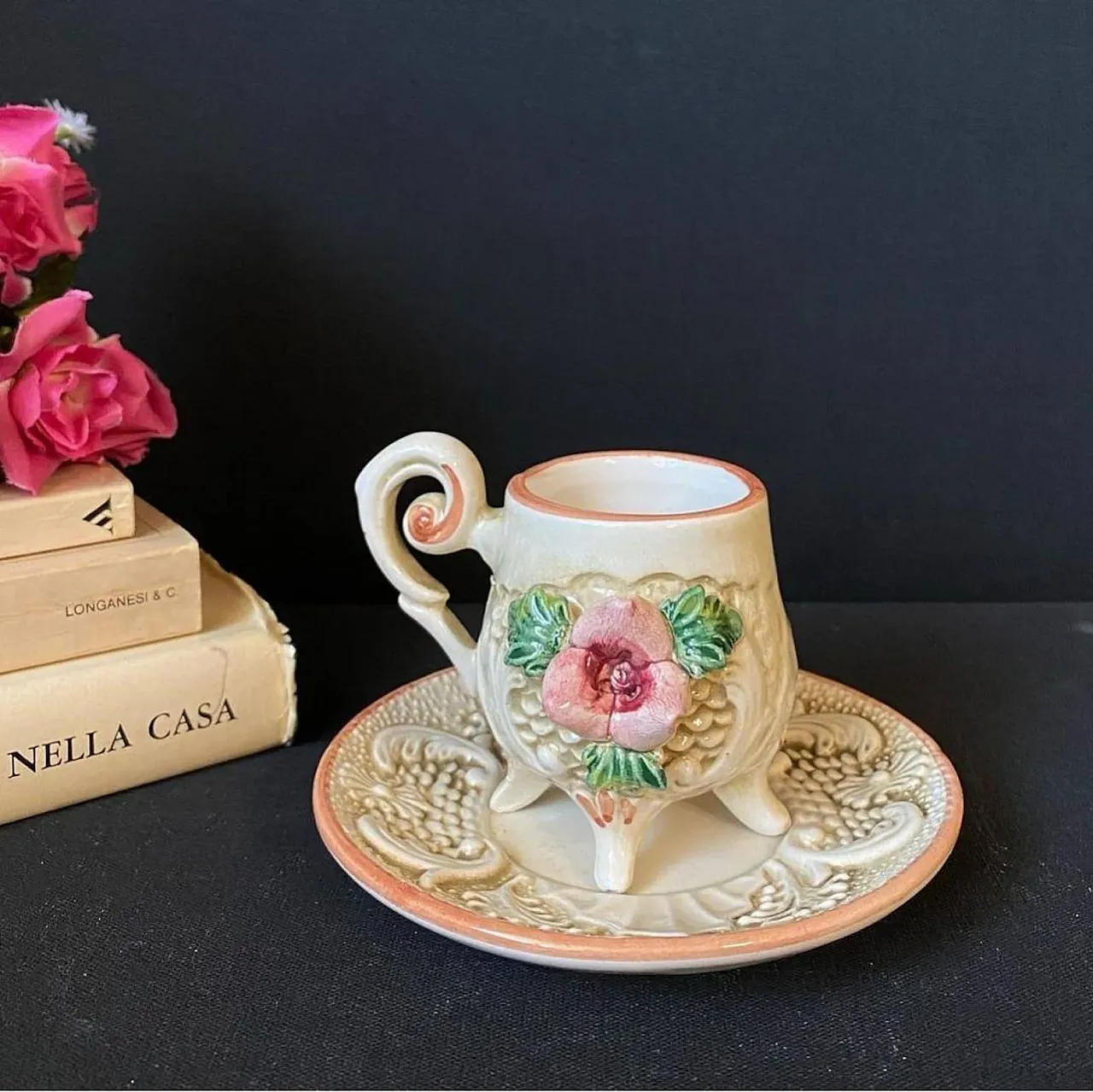 Coffee service by Capodimonte, 1970s 6
