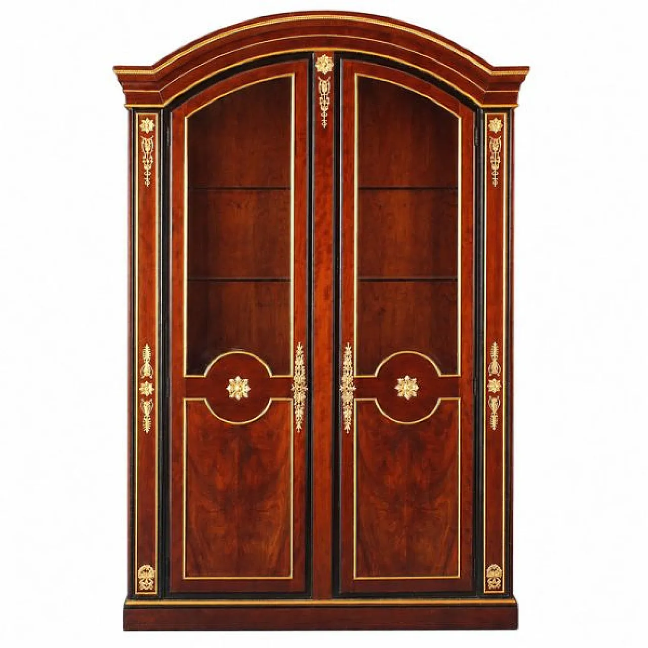 Mahogany and gilded bronze bookcase, 20th century 1