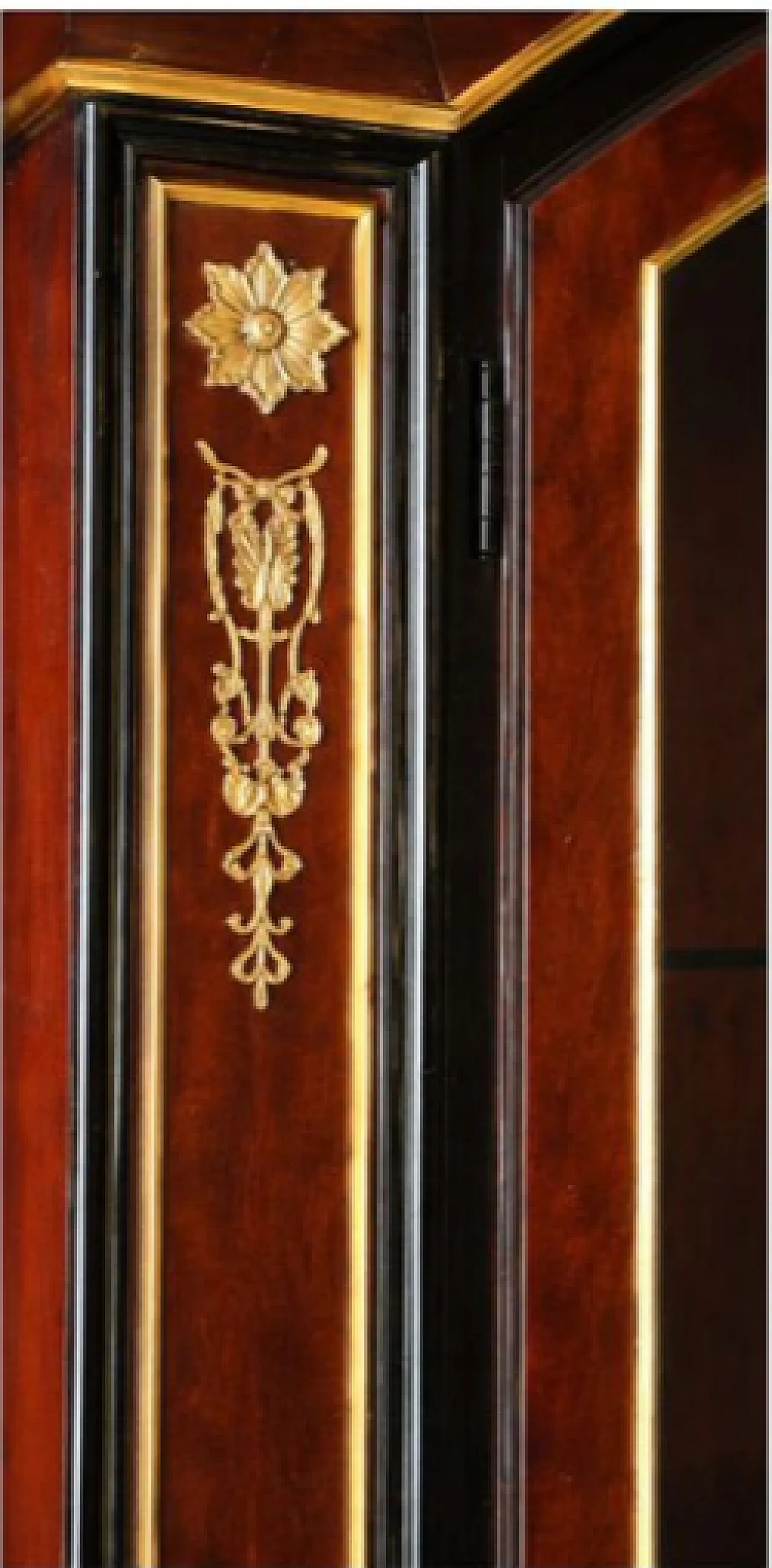 Mahogany and gilded bronze bookcase, 20th century 3