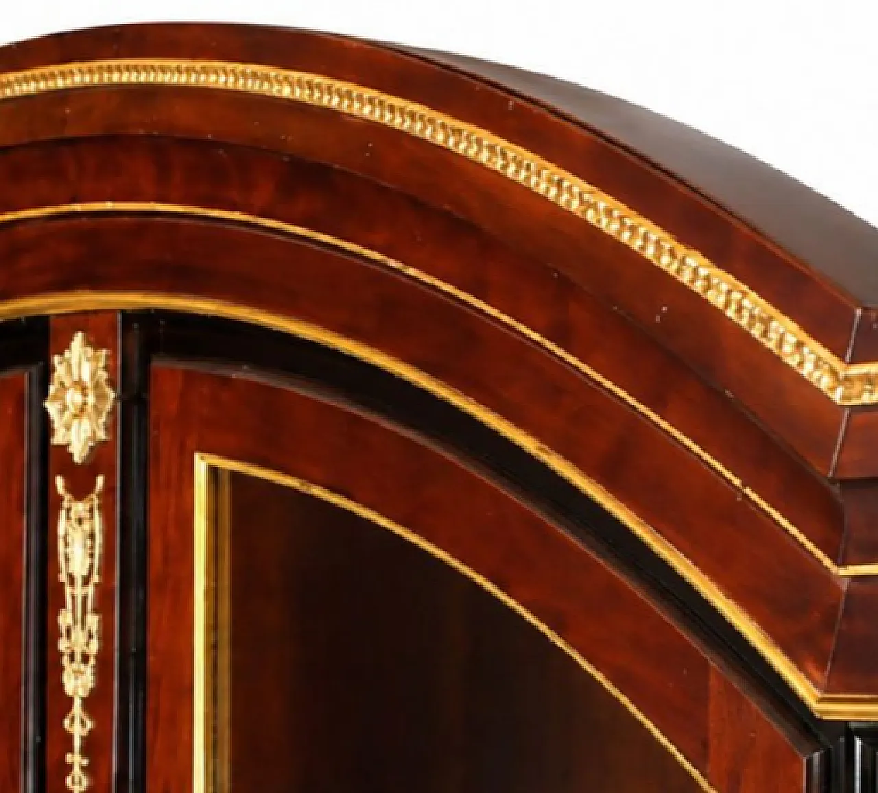 Mahogany and gilded bronze bookcase, 20th century 4