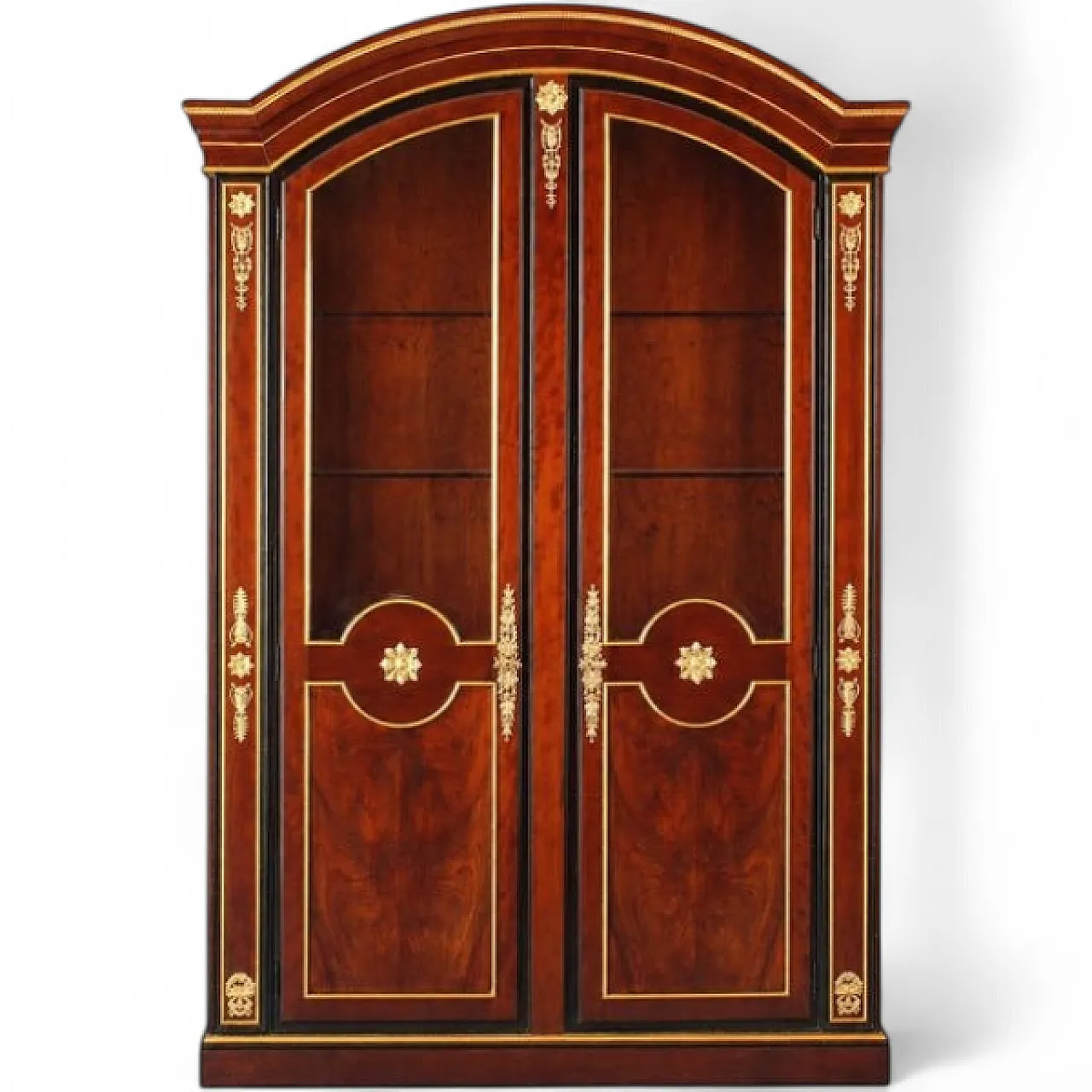 Mahogany and gilded bronze bookcase, 20th century 5
