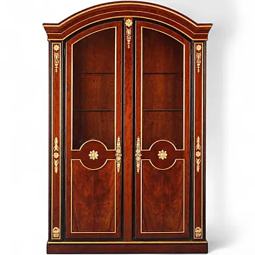 Mahogany and gilded bronze bookcase, 20th century