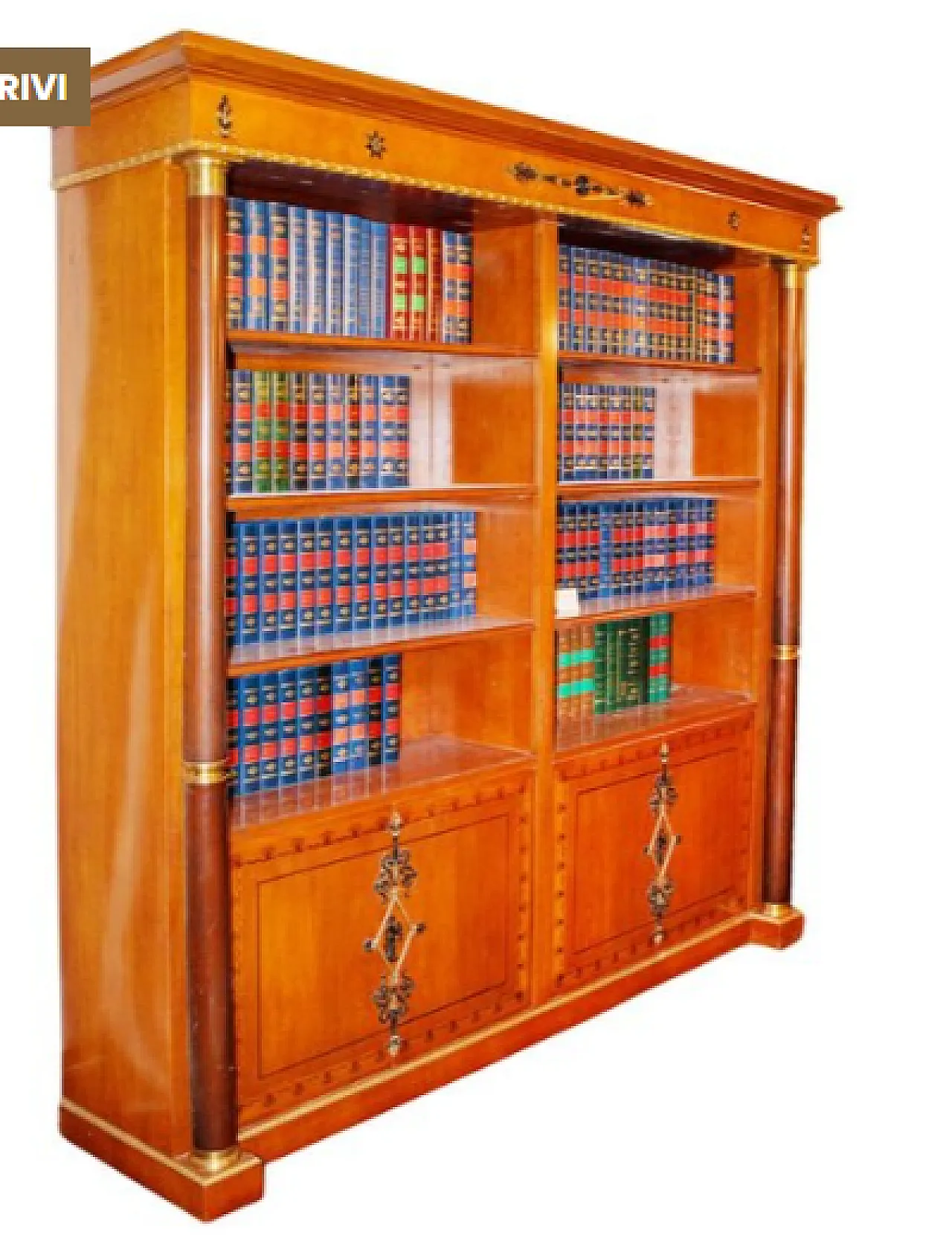 Empire-style cherry bookcase, 20th century 2