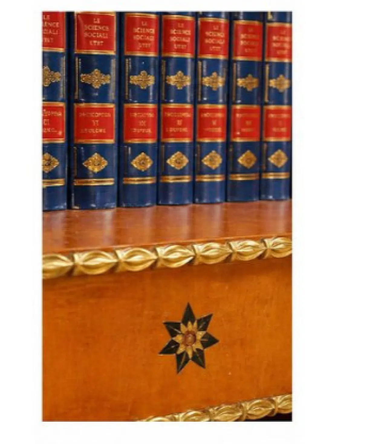 Empire-style cherry bookcase, 20th century 4