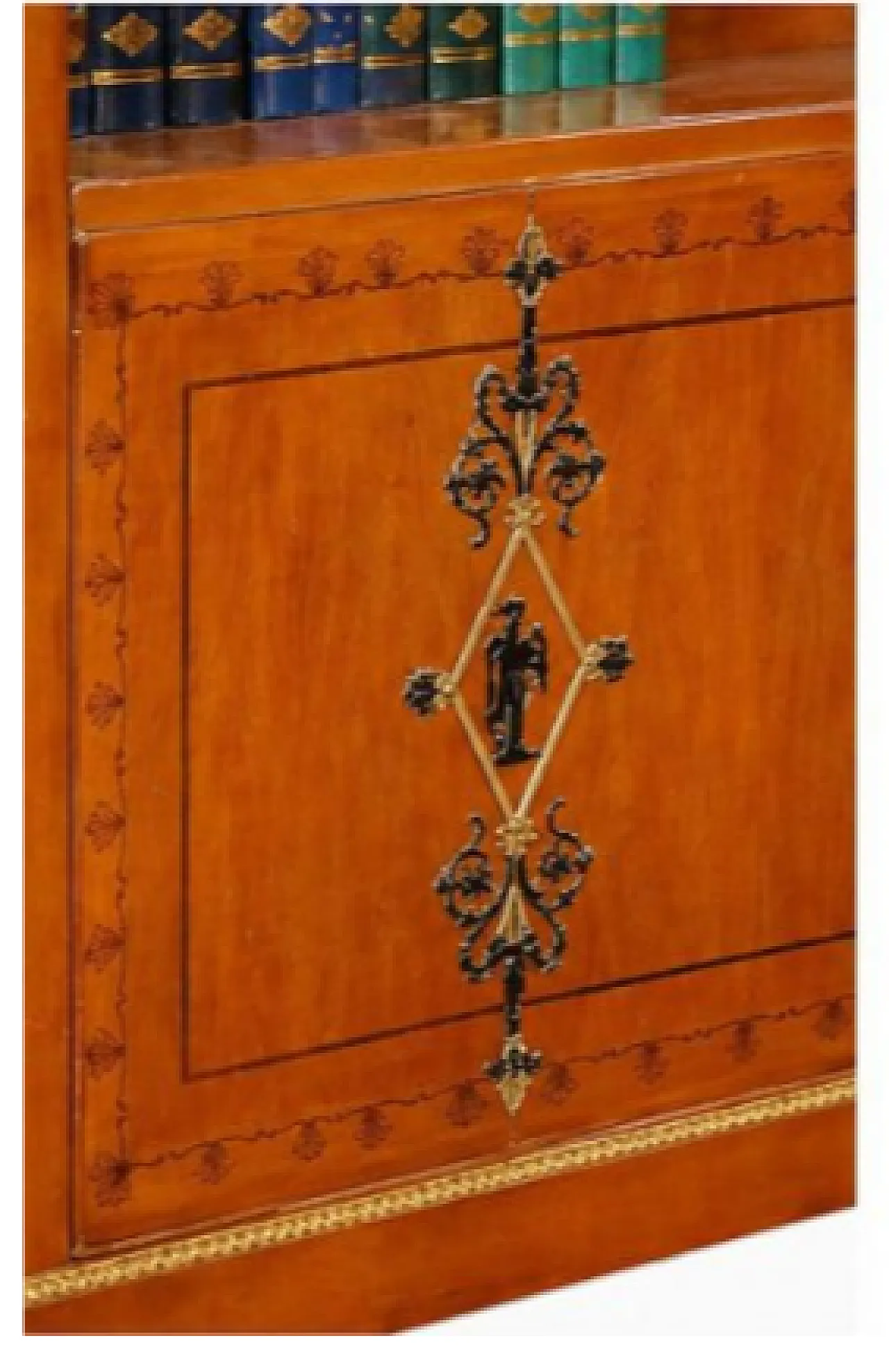 Empire-style cherry bookcase, 20th century 6