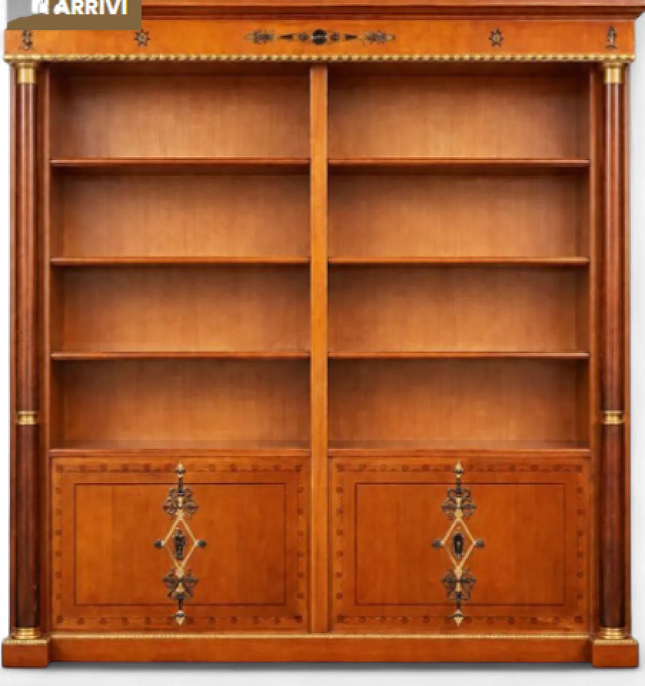 Empire-style cherry bookcase, 20th century 7