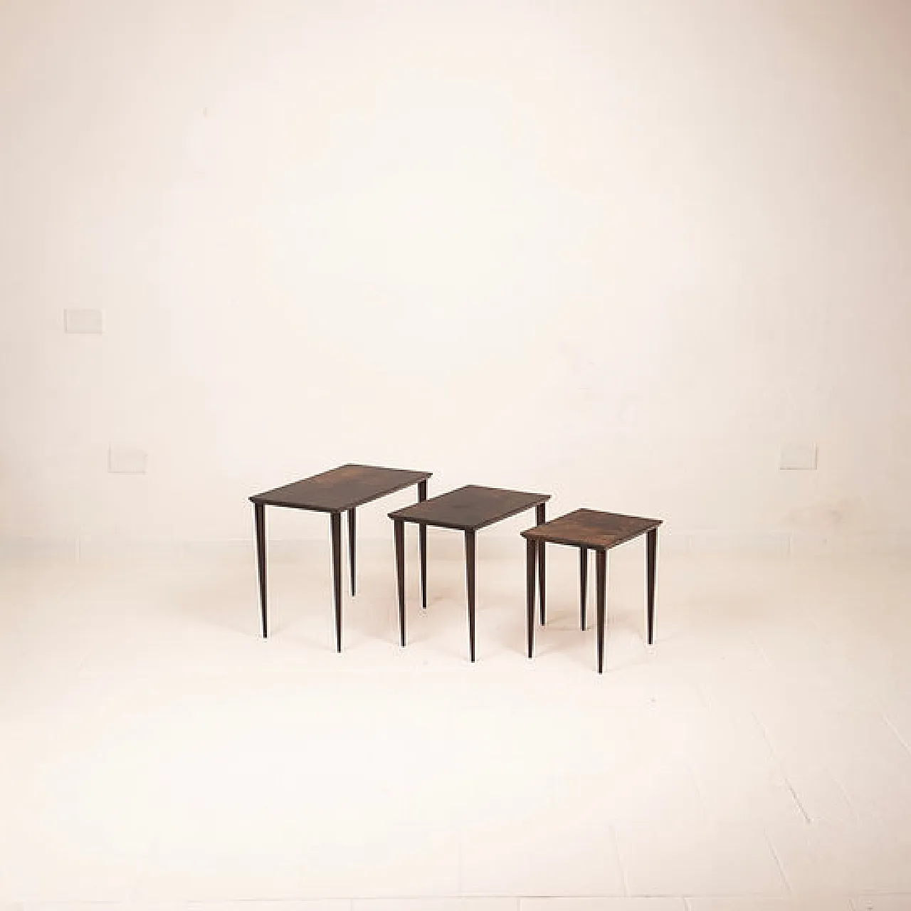 Nesting tables model 764 by Aldo Tura for Tura Milano, 1950s 1