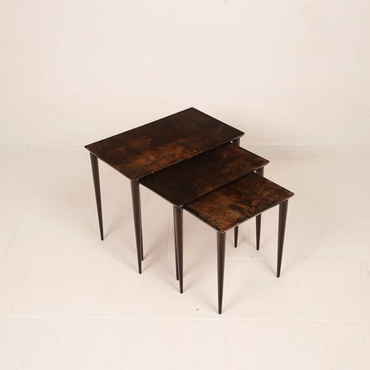 Nesting tables model 764 by Aldo Tura for Tura Milano, 1950s 3