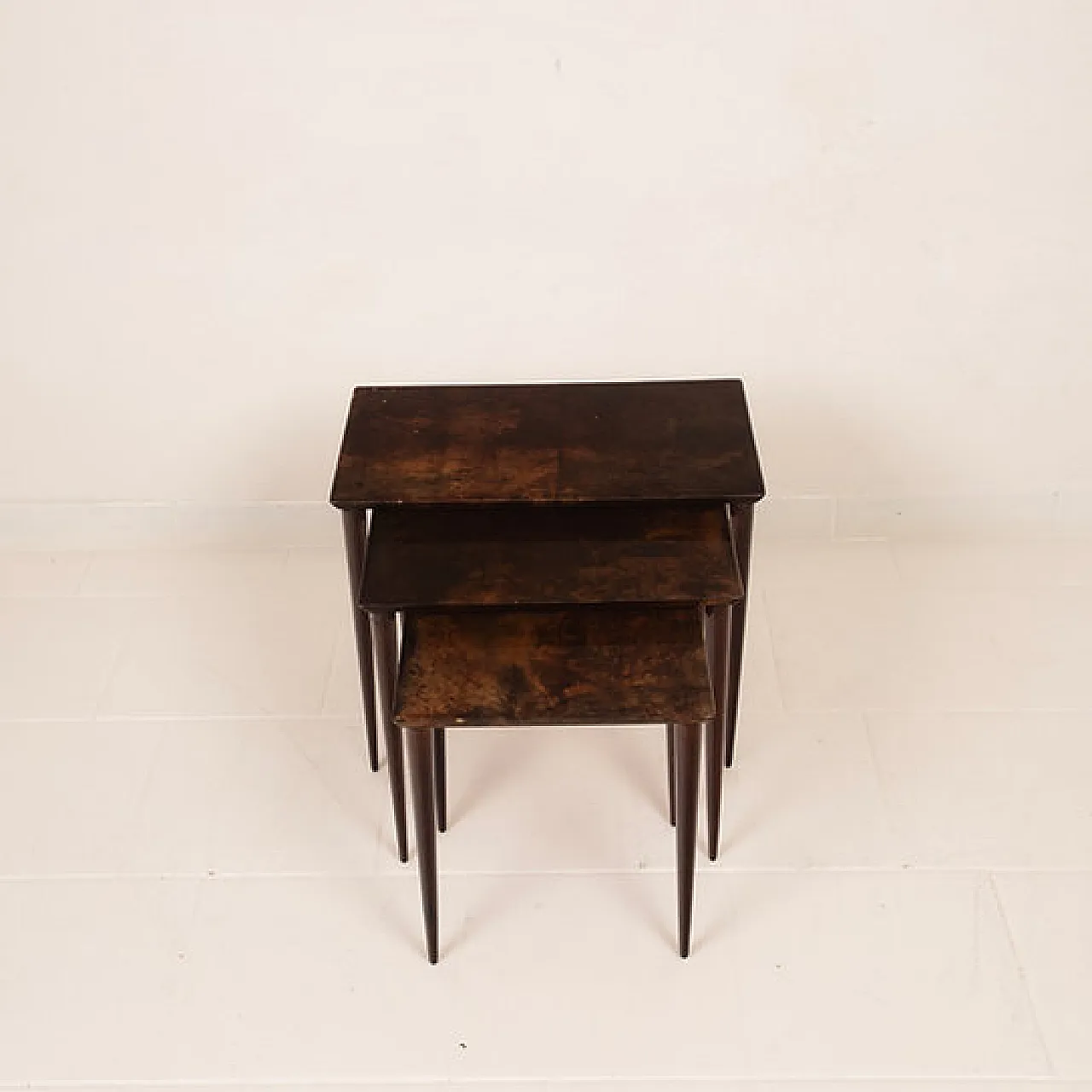 Nesting tables model 764 by Aldo Tura for Tura Milano, 1950s 5