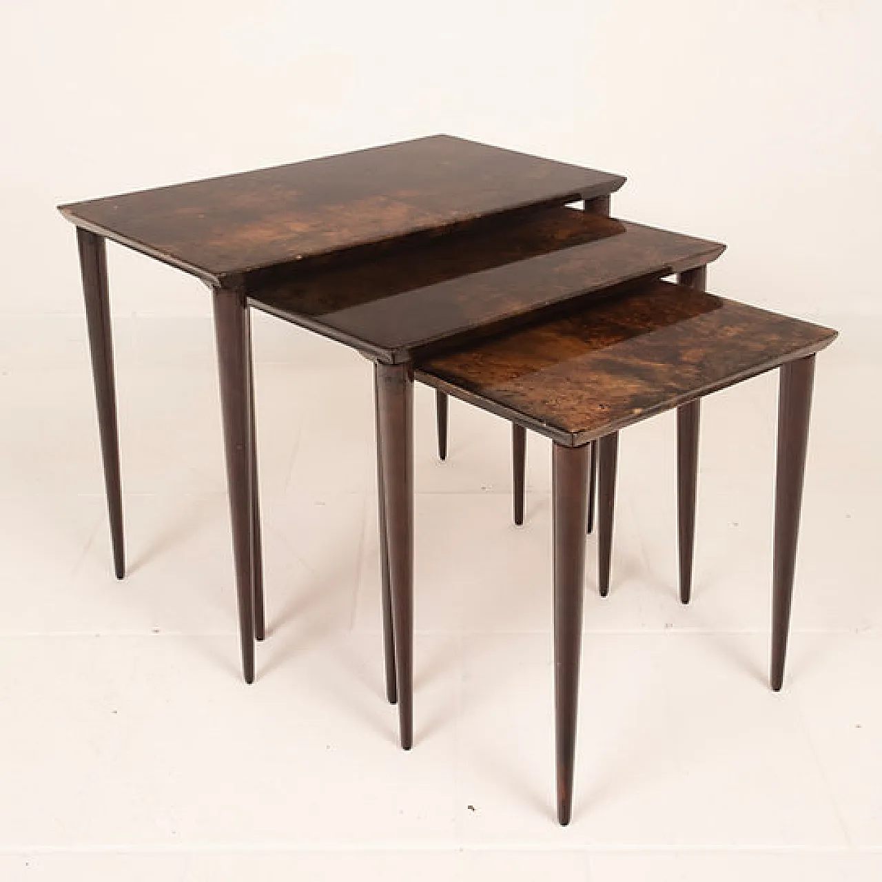 Nesting tables model 764 by Aldo Tura for Tura Milano, 1950s 6