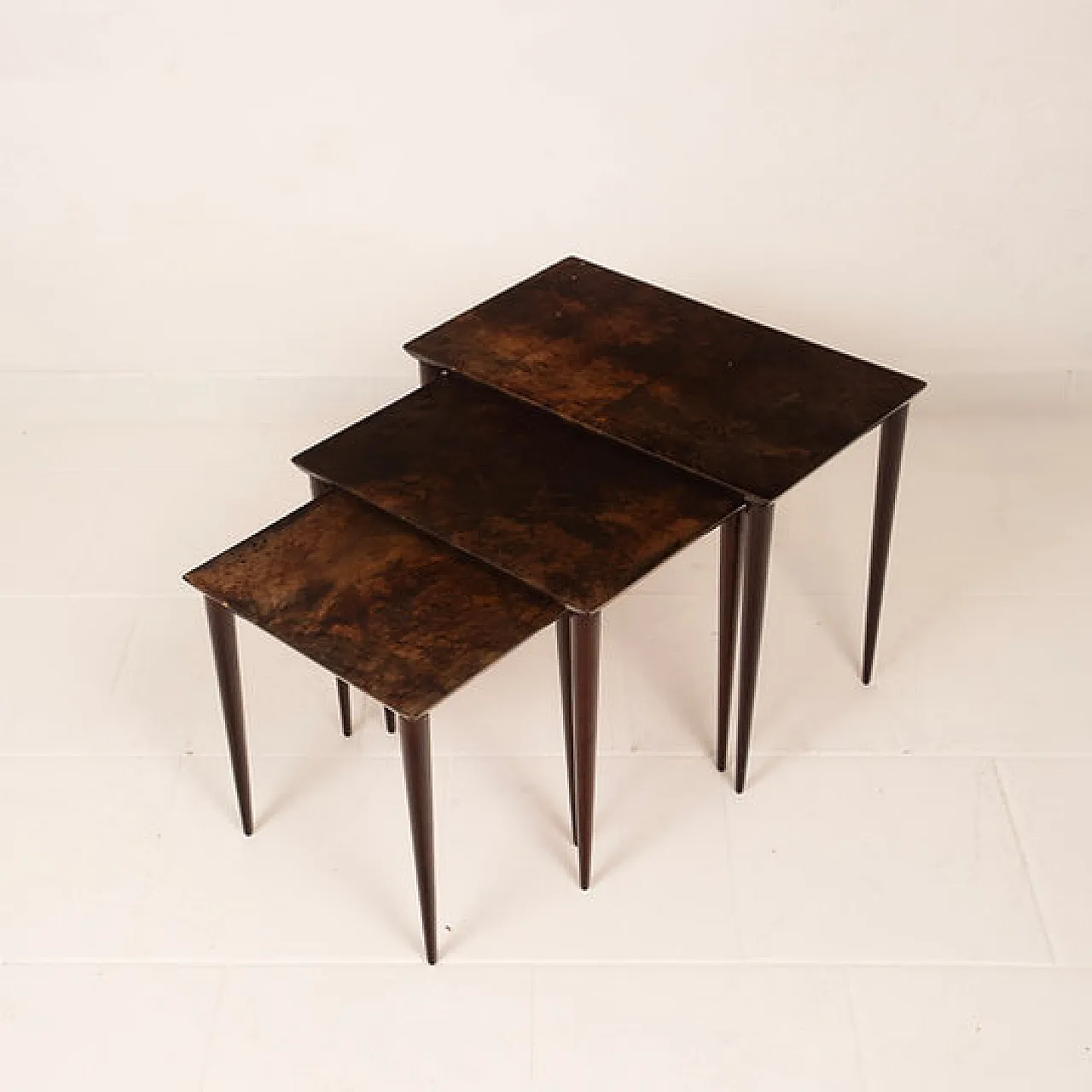 Nesting tables model 764 by Aldo Tura for Tura Milano, 1950s 7