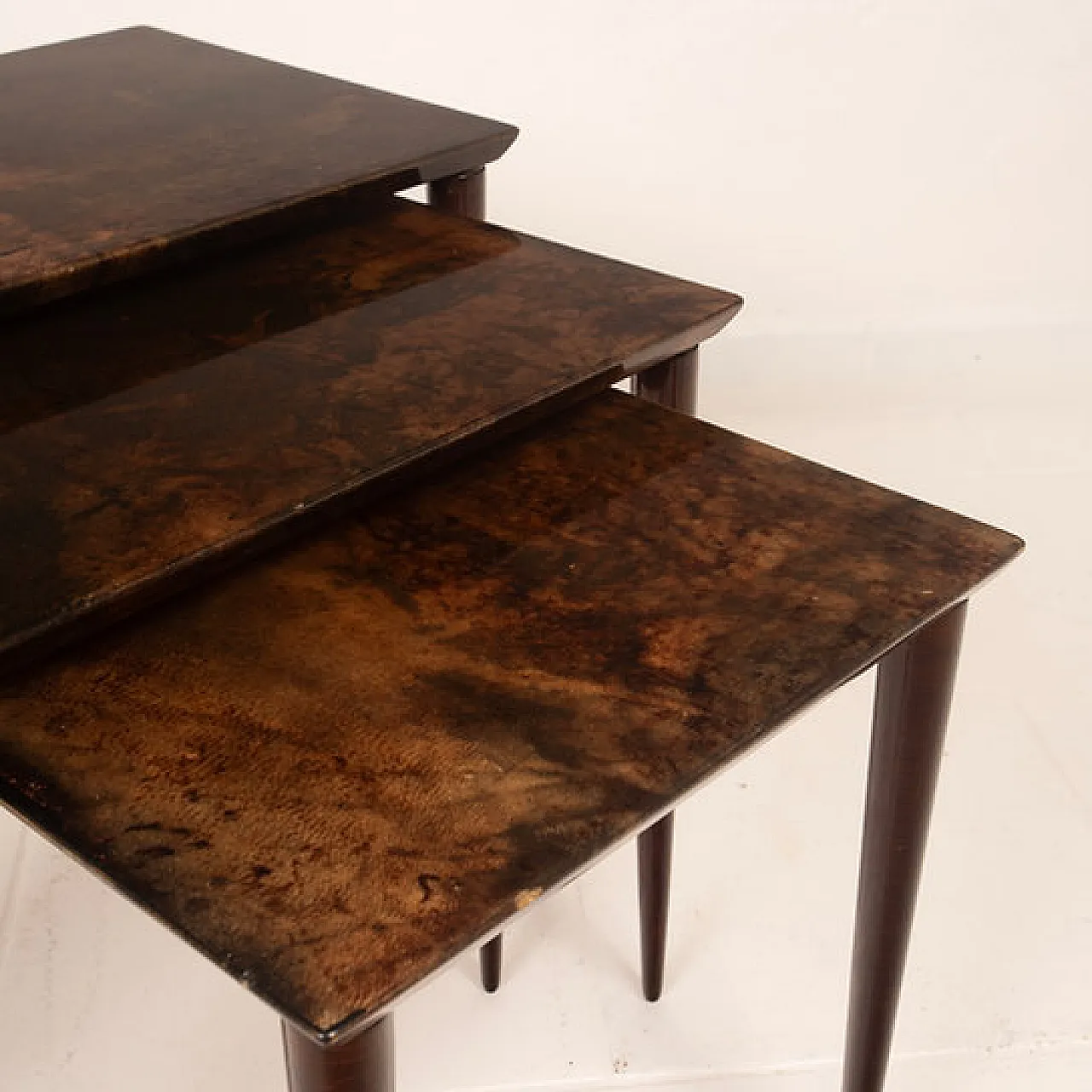 Nesting tables model 764 by Aldo Tura for Tura Milano, 1950s 10