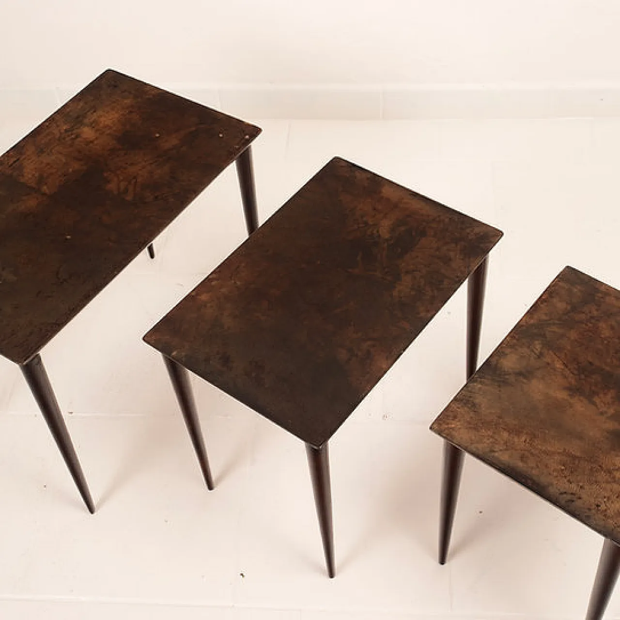 Nesting tables model 764 by Aldo Tura for Tura Milano, 1950s 12