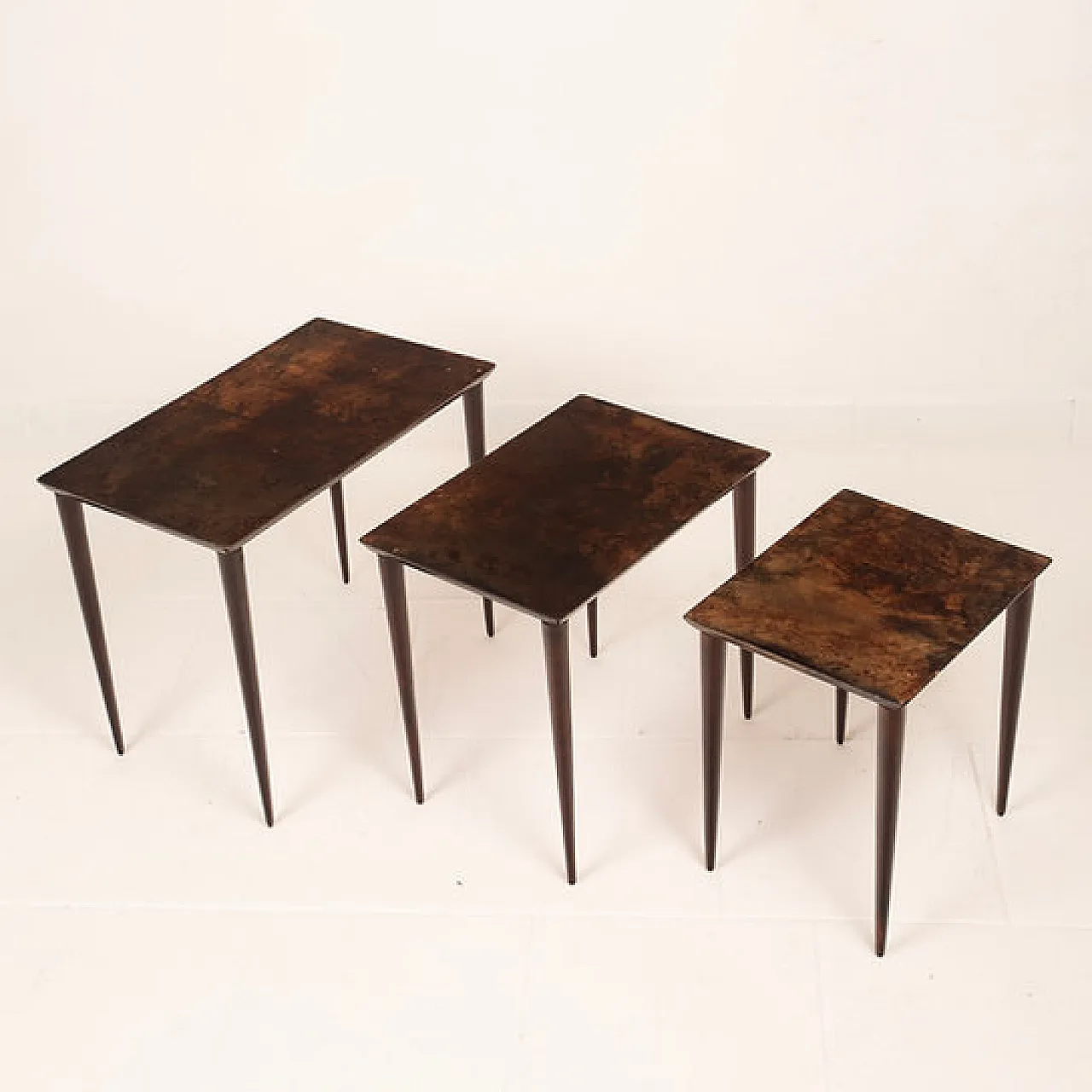 Nesting tables model 764 by Aldo Tura for Tura Milano, 1950s 14