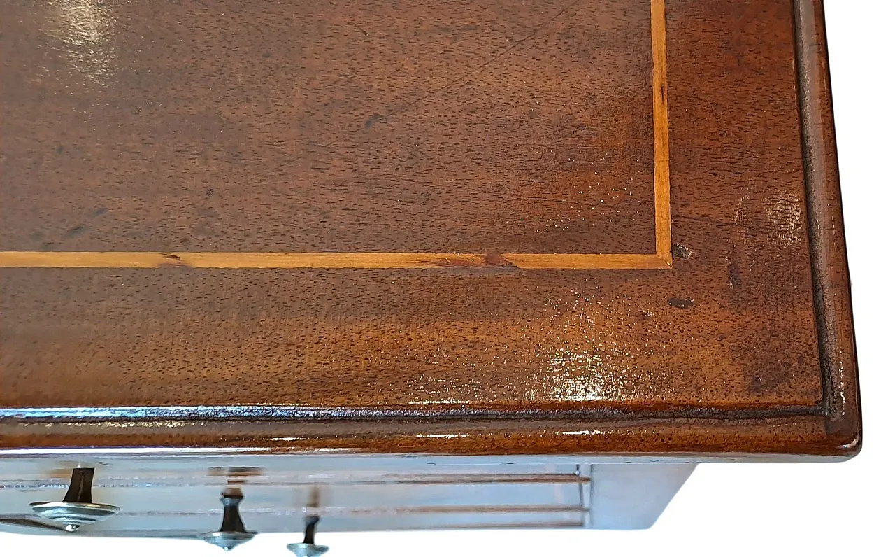 Pair of solid walnut Directory bedside tables, 19th century 8