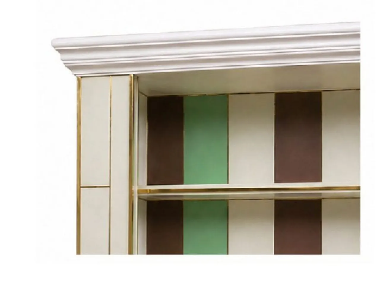 Illuminated glass and wood bookcase, 20th century 4