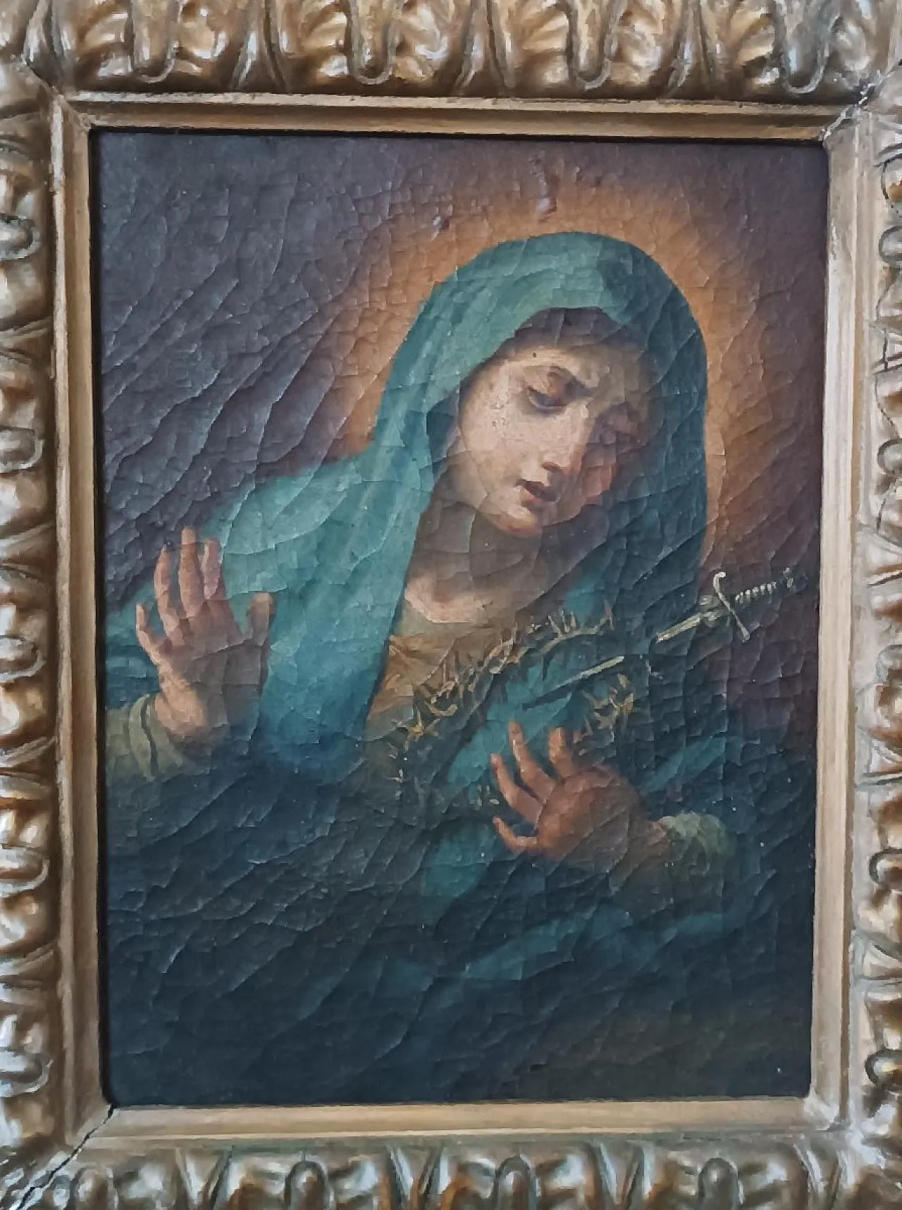 Our Lady of Sorrows, oil on canvas, 18th century 3