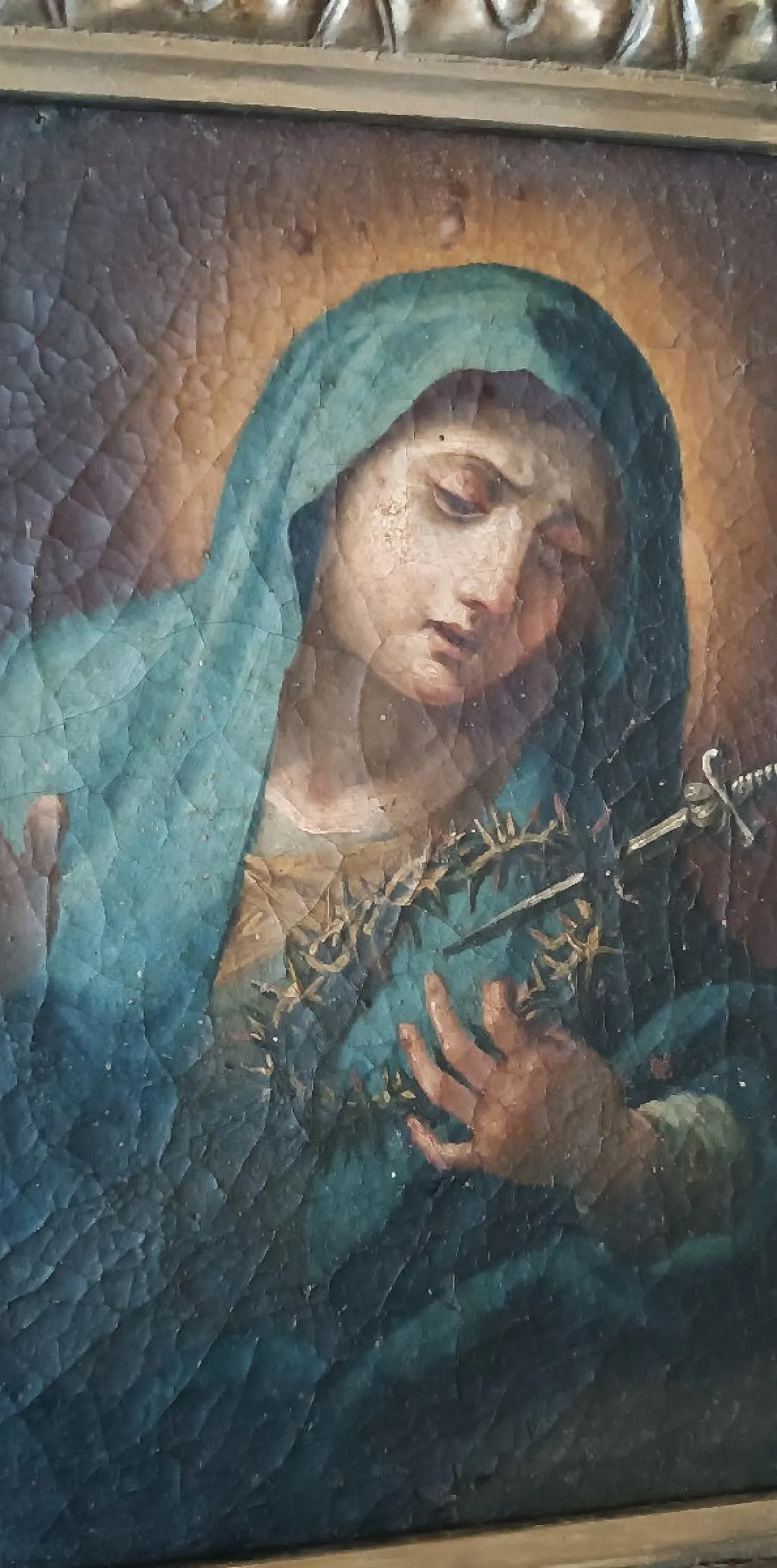 Our Lady of Sorrows, oil on canvas, 18th century 4