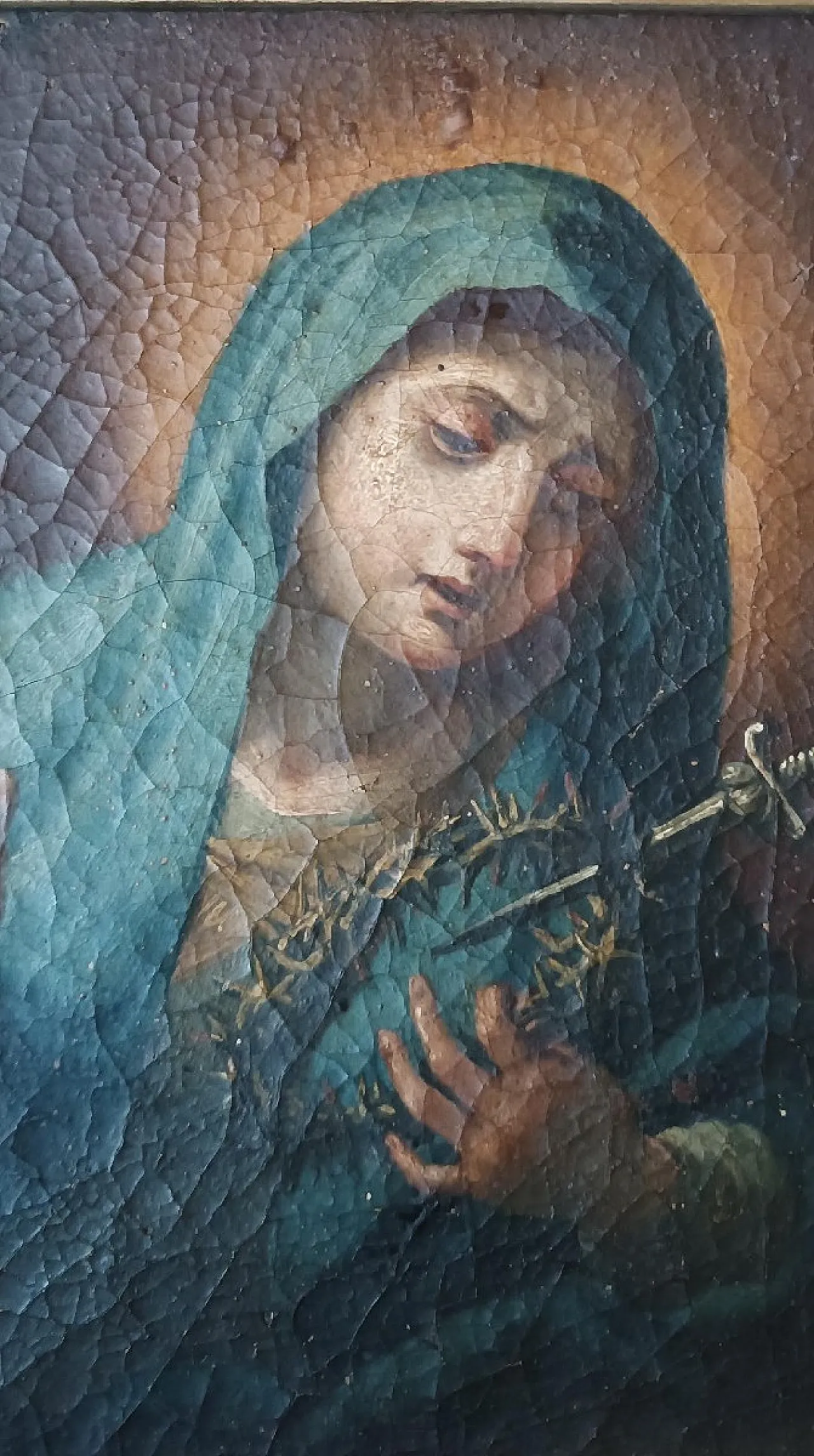 Our Lady of Sorrows, oil on canvas, 18th century 5