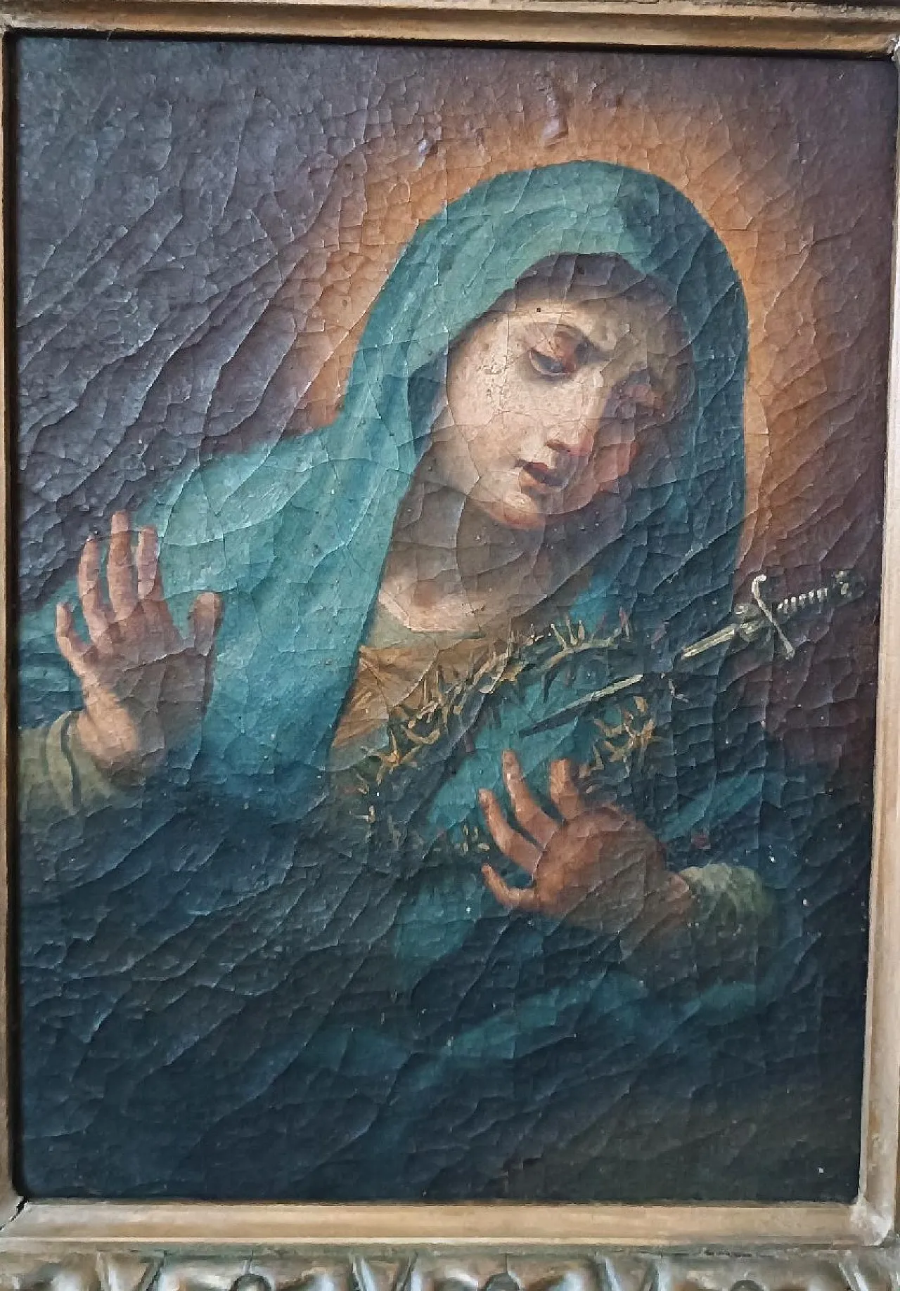 Our Lady of Sorrows, oil on canvas, 18th century 6