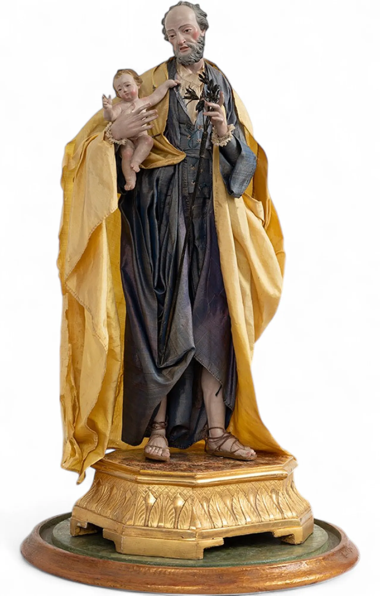 Sculpture depicting Saint Joseph with the Child, 18th century 5