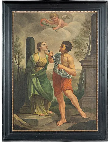 Martyrdom of Santa Apolloni, oil on canvas, 18th century