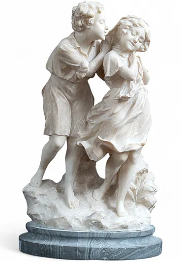 Alabaster sculpture by A.Del Perugio, 19th century